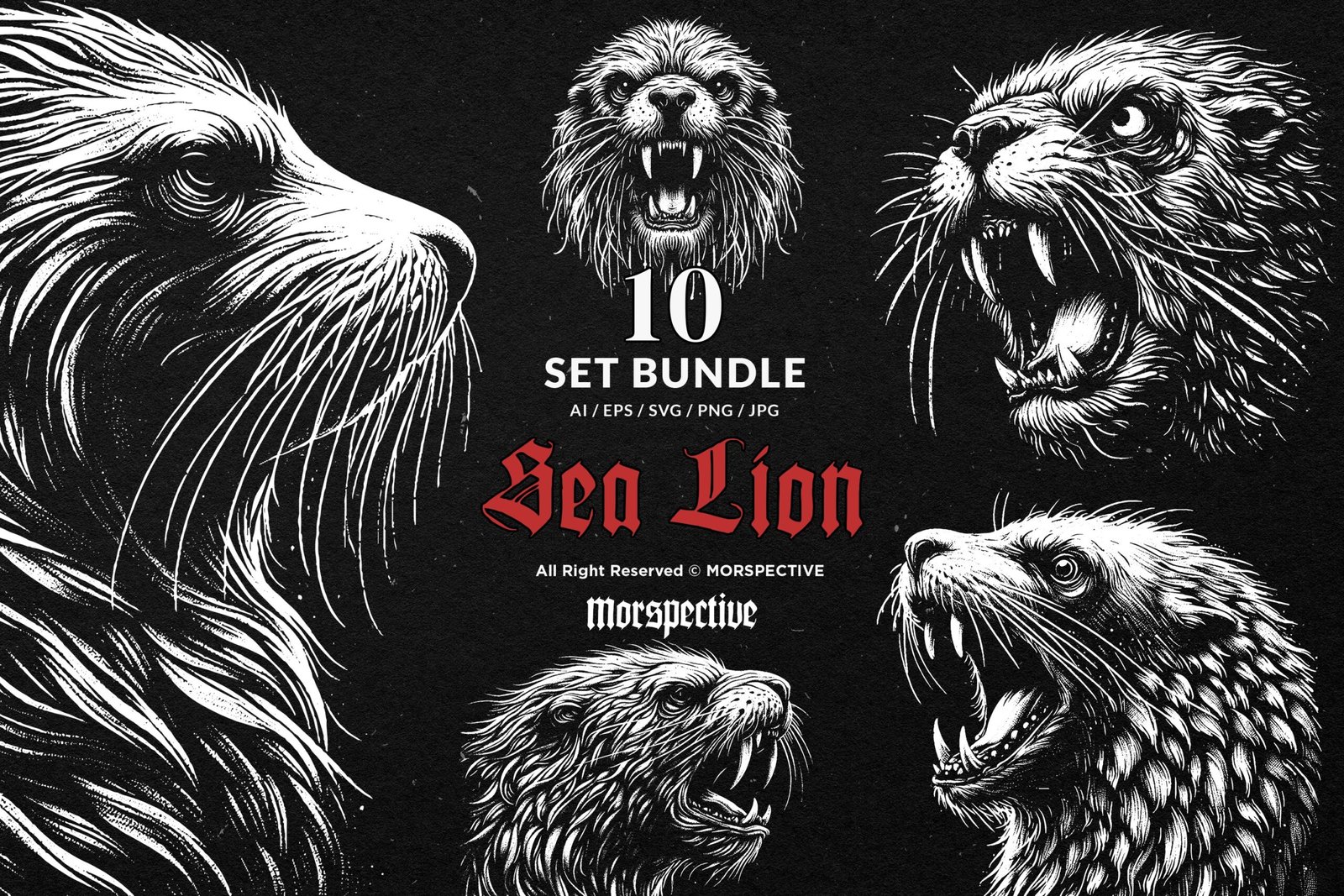 10 Bundle Dark Art Sea Lion 1 10 Bundle Dark Art Sea Lion