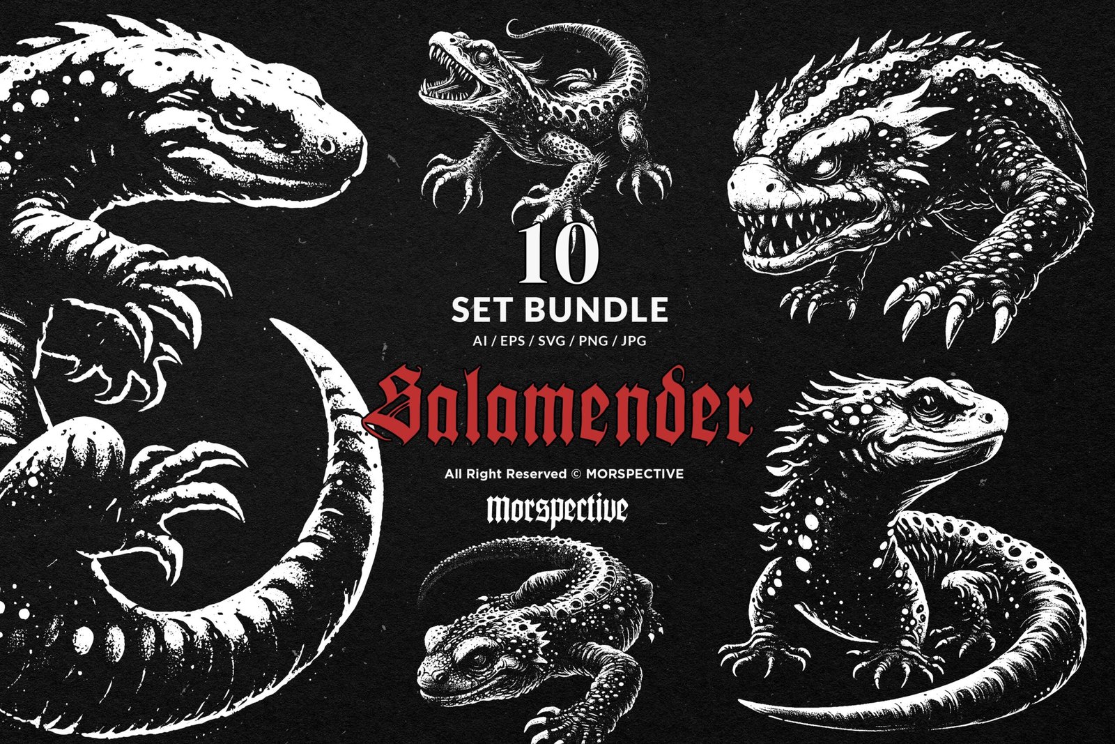 10 Bundle Dark Art Salamander 1 10 Bundle Dark Art Salamander