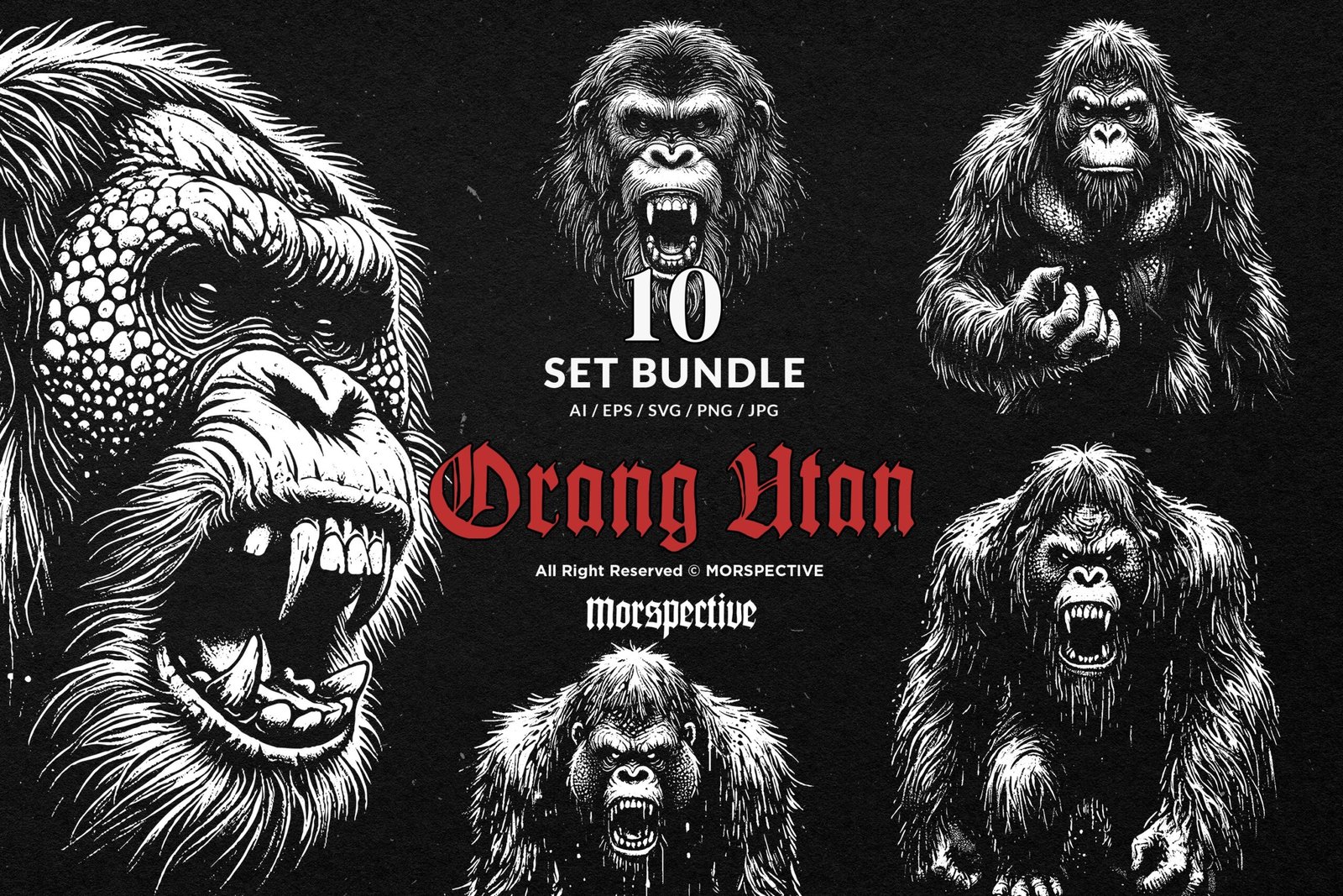 10 Bundle Dark Art Orang Utan 1 10 Bundle Dark Art Orang Utan