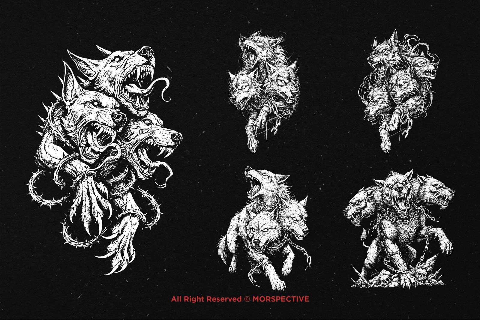10 Bundle Dark Art Cerberus Fangs 3 10 Bundle Dark Art Cerberus Fangs - Image 3
