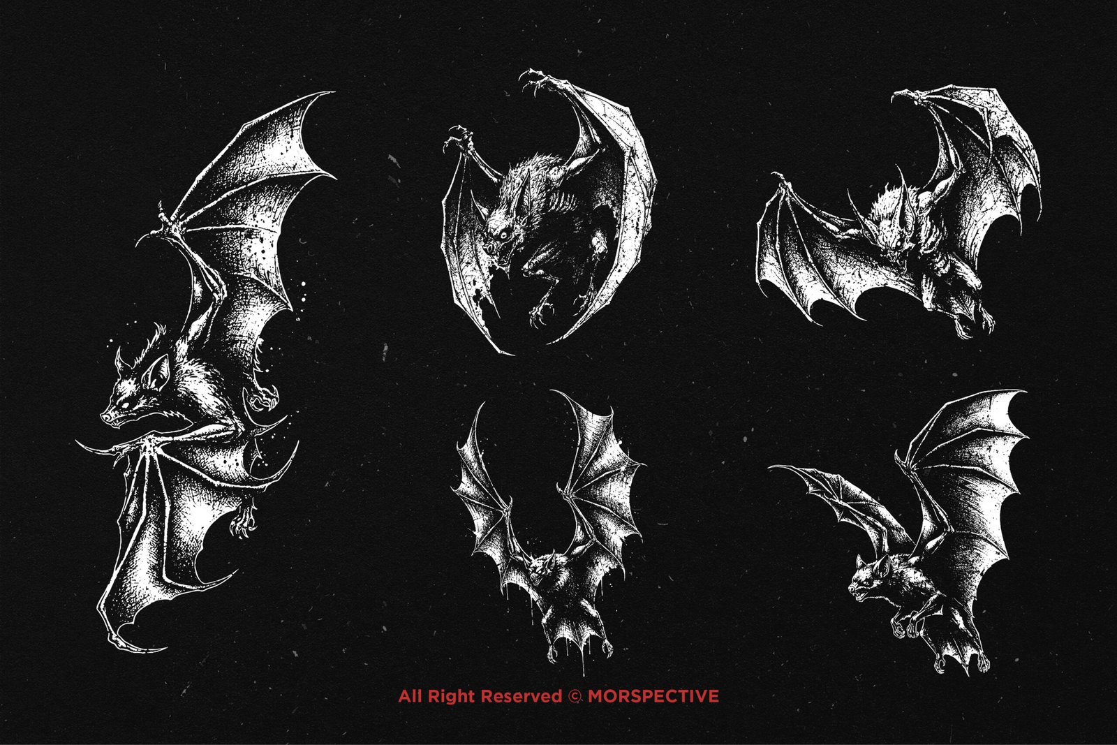 10 Bundle Dark Art Flying Bat 3 10 Bundle Dark Art Flying Bat - Image 3