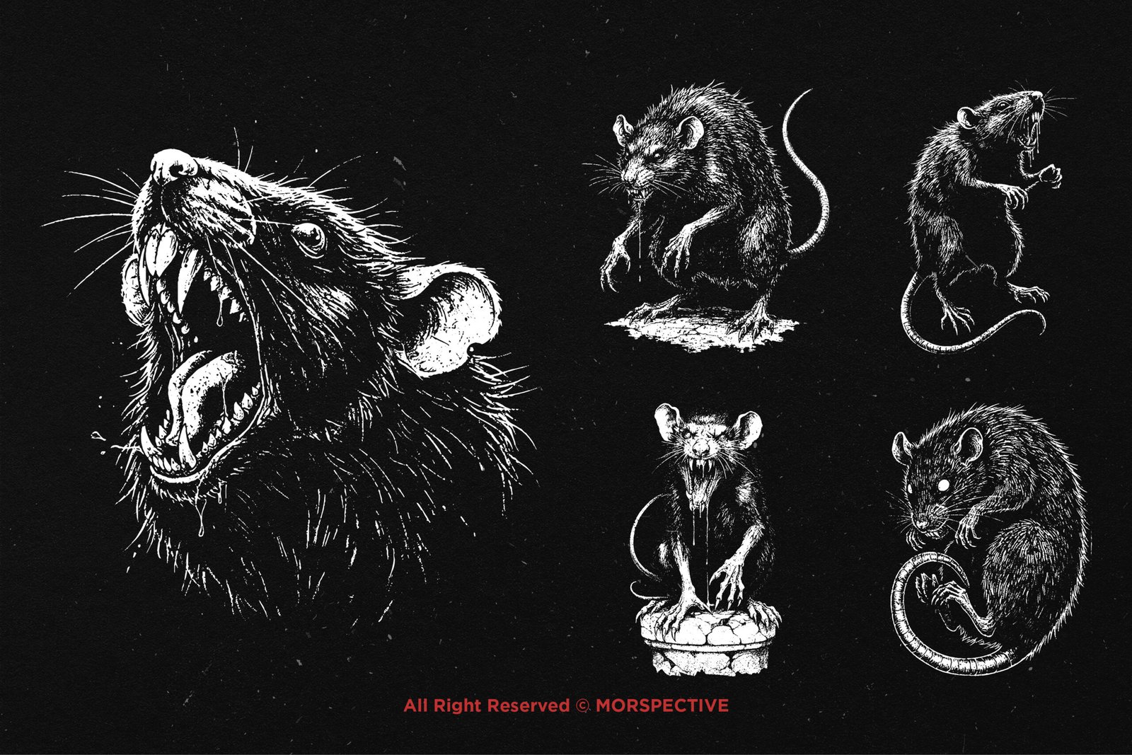 10 Bundle Dark Art Death Rat Plague 3 10 Bundle Dark Art Death Rat Plague - Image 3