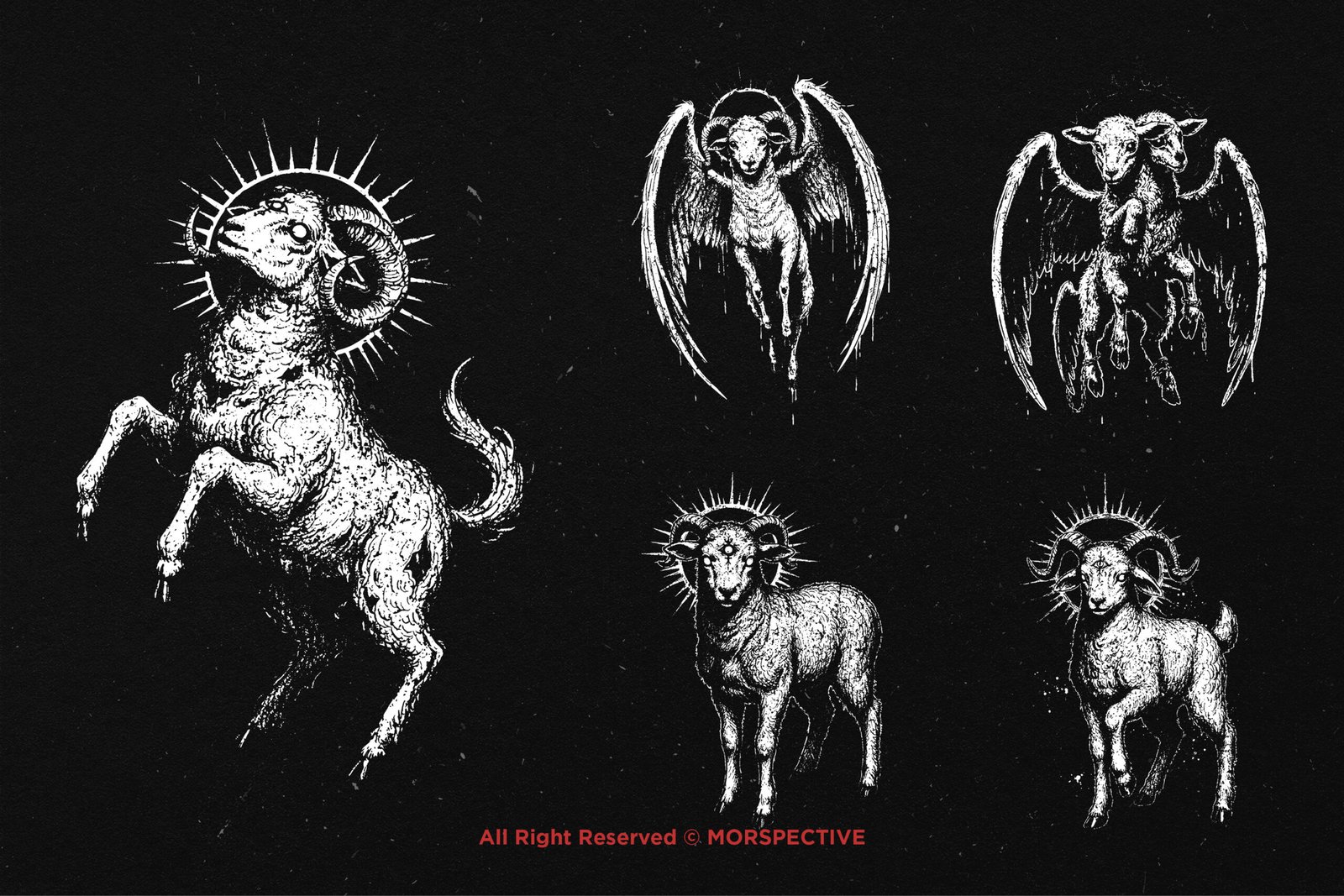 10 Bundle Dark Art Dark Sheep Baphomet 3 10 Bundle Dark Art Dark Sheep Baphomet - Image 3