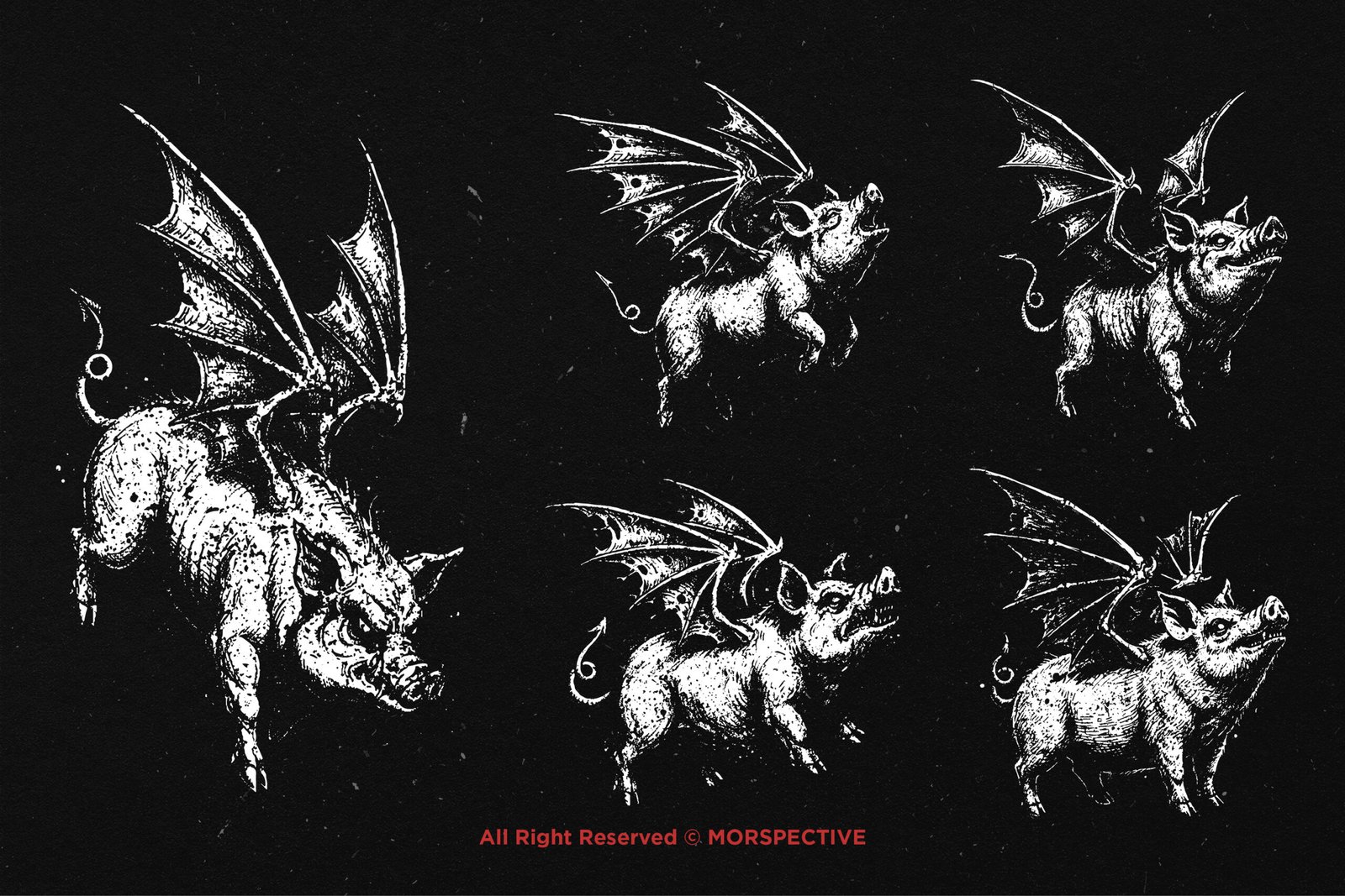 10 Bundle Dark Art Devil Pig 3 10 Bundle Dark Art Devil Pig - Image 3
