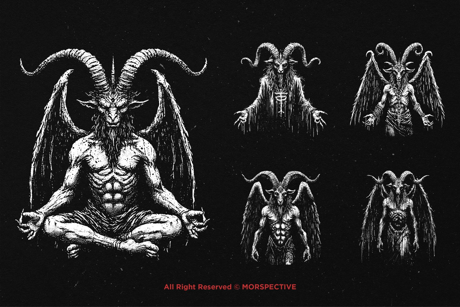 10 Bundle Dark Art Baphomet 3 10 Bundle Dark Art Baphomet - Image 3