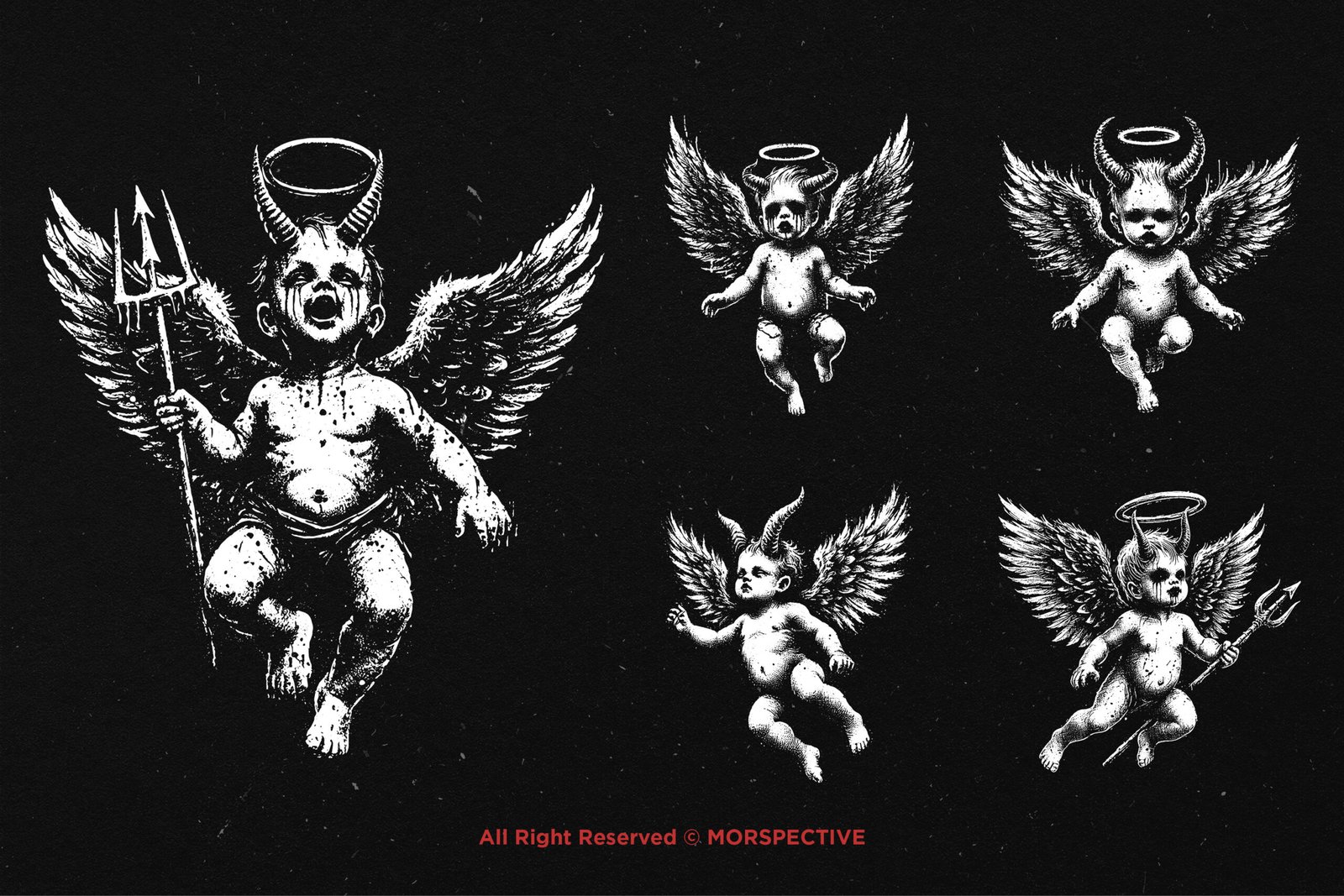10 Bundle Dark Art Baby Angel 3 10 Bundle Dark Art Baby Angel - Image 3