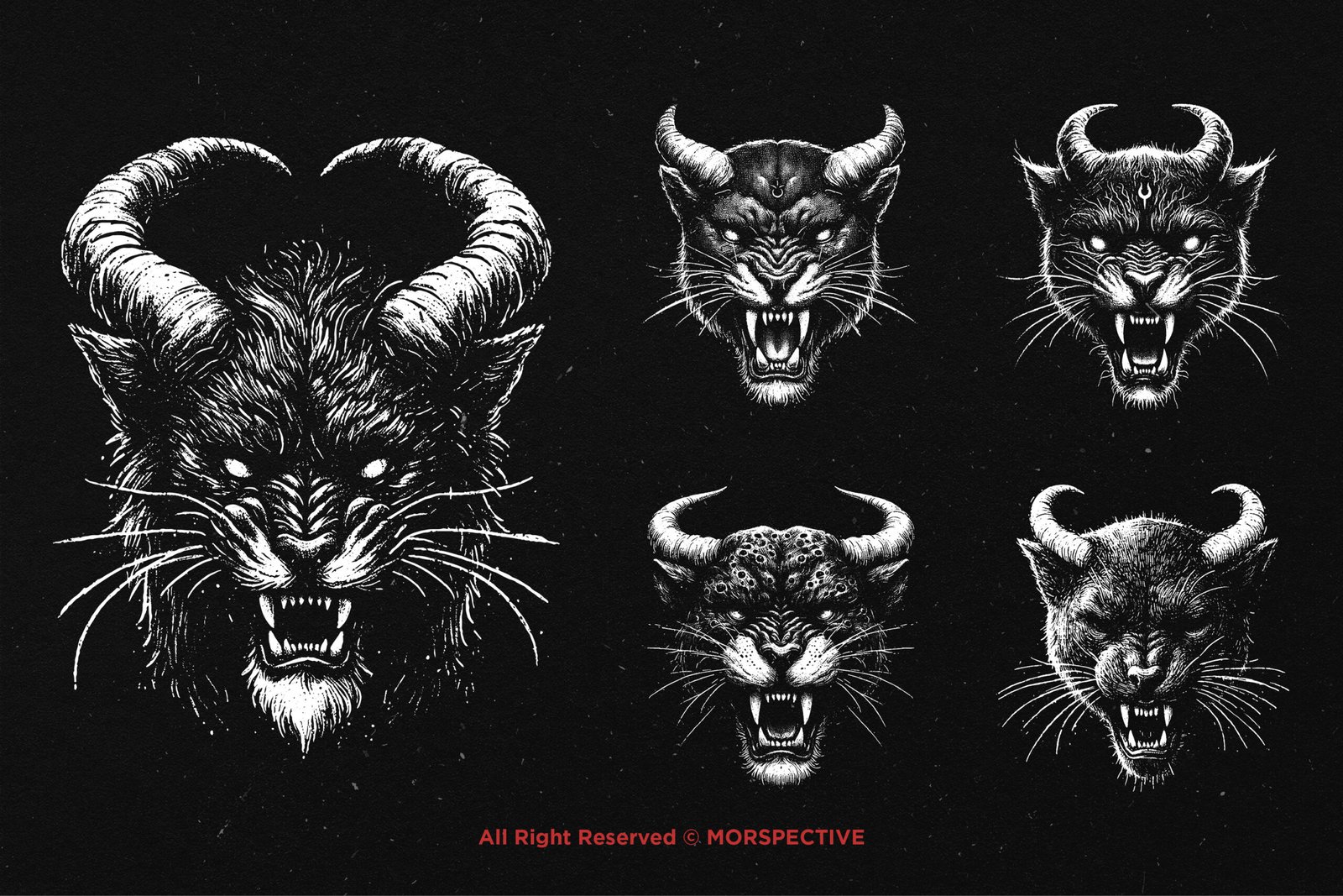 10 Bundle Dark Art Panther Horn 3 10 Bundle Dark Art Panther Horn - Image 3
