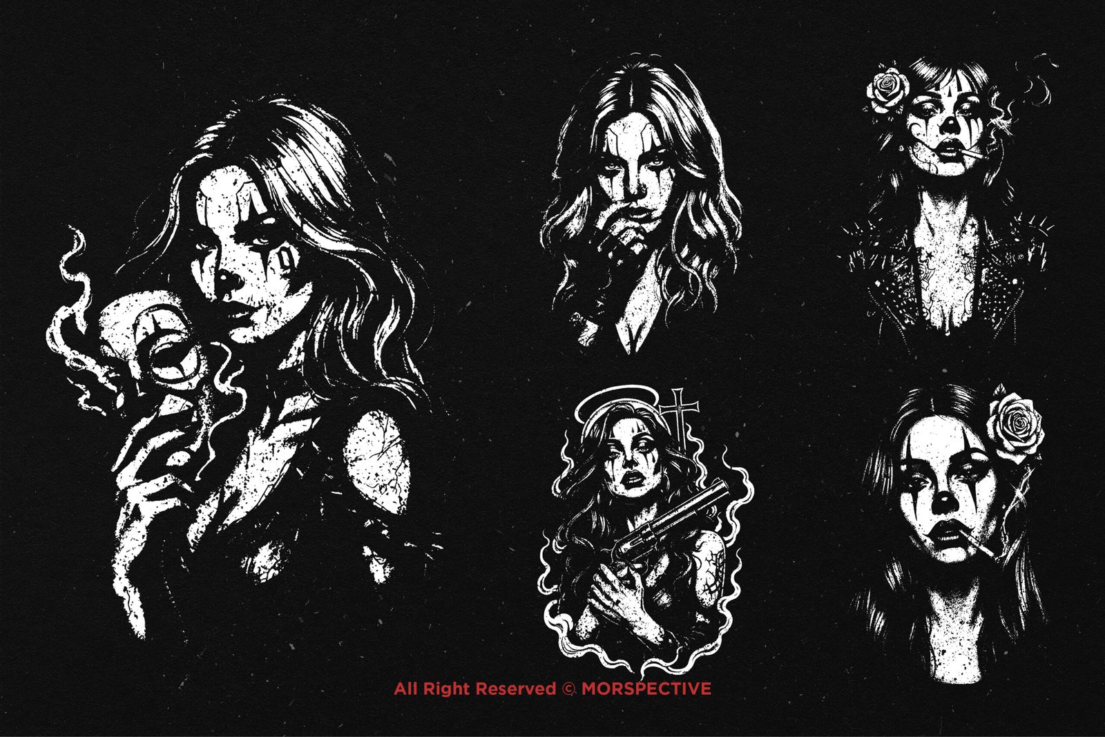 10 Bundle Dark Art Gangster Girl 3 10 Bundle Dark Art Gangster Girl - Image 3