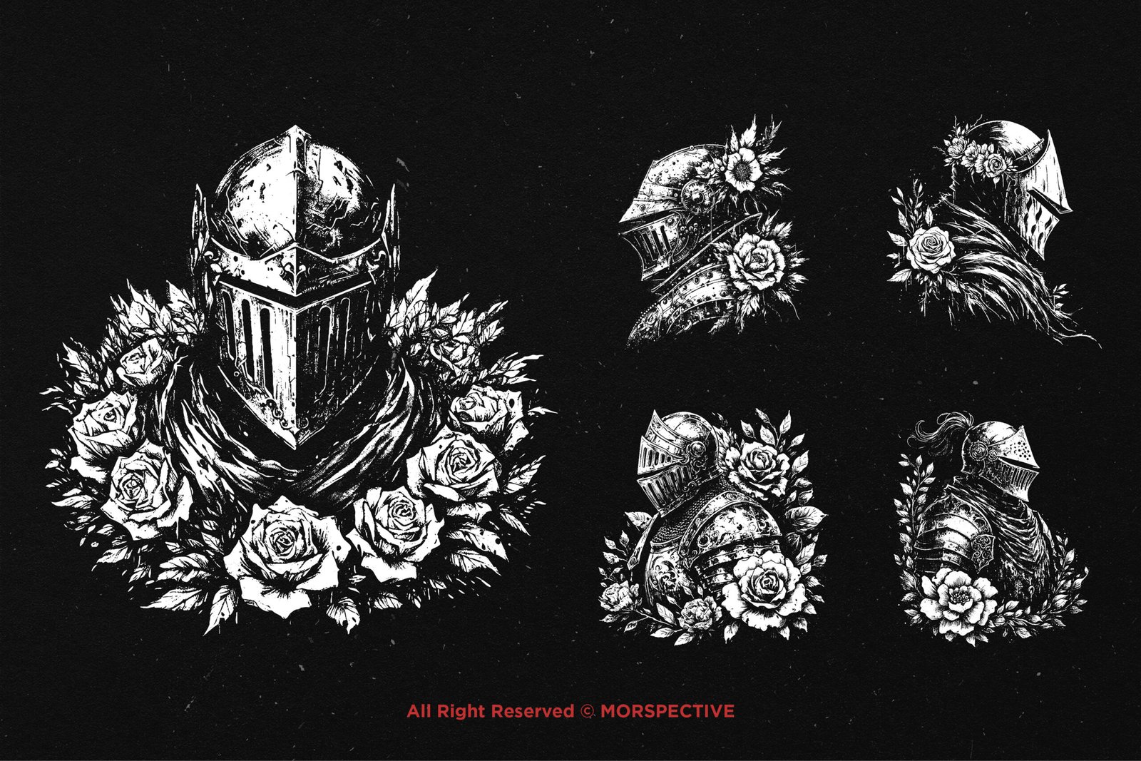 10 Bundle Dark Art Warrior Knight Rose 3 10 Bundle Dark Art Warrior Knight Rose - Image 3