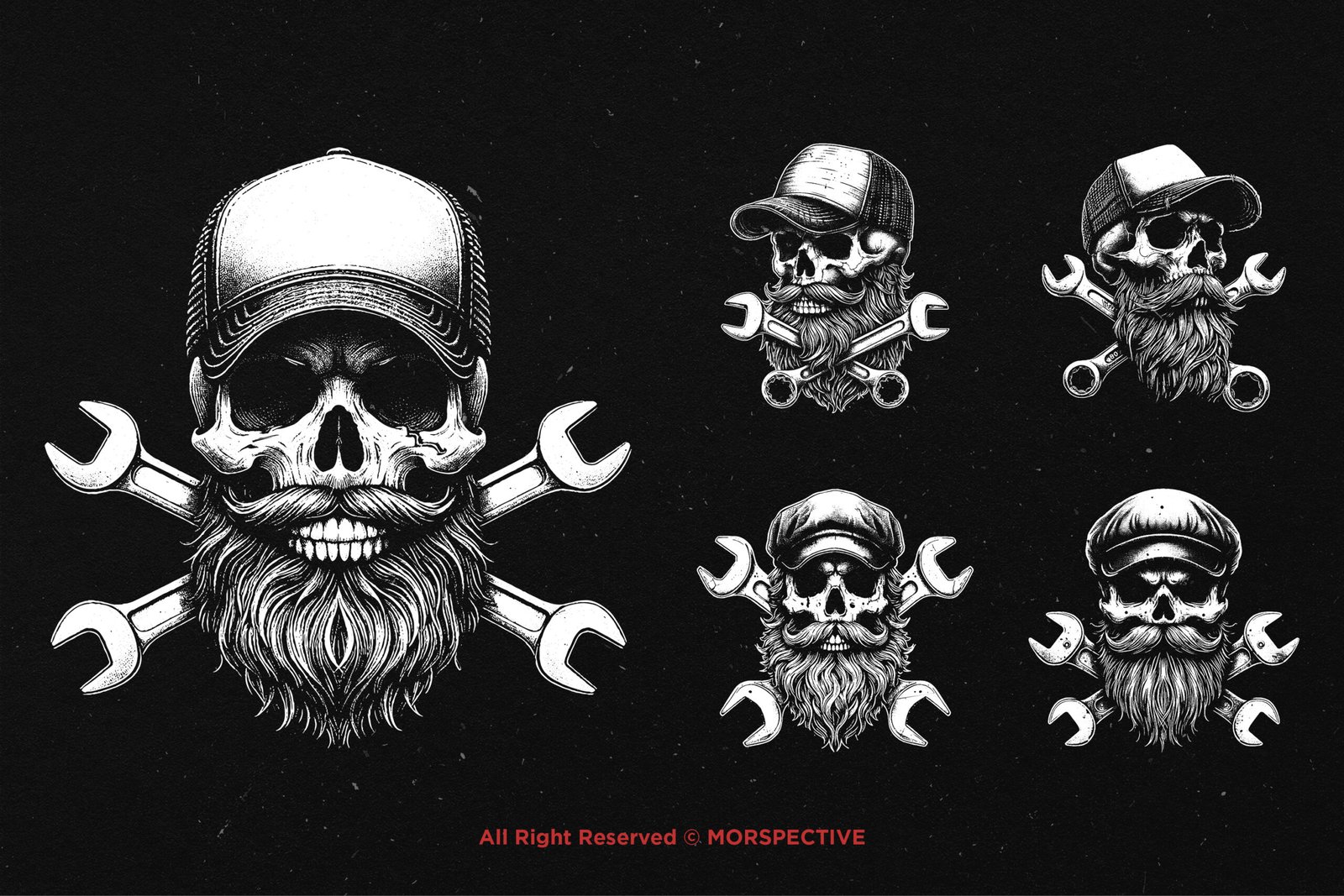 10 Bundle Dark Art Mechanic Skull 3 10 Bundle Dark Art Mechanic Skull - Image 3