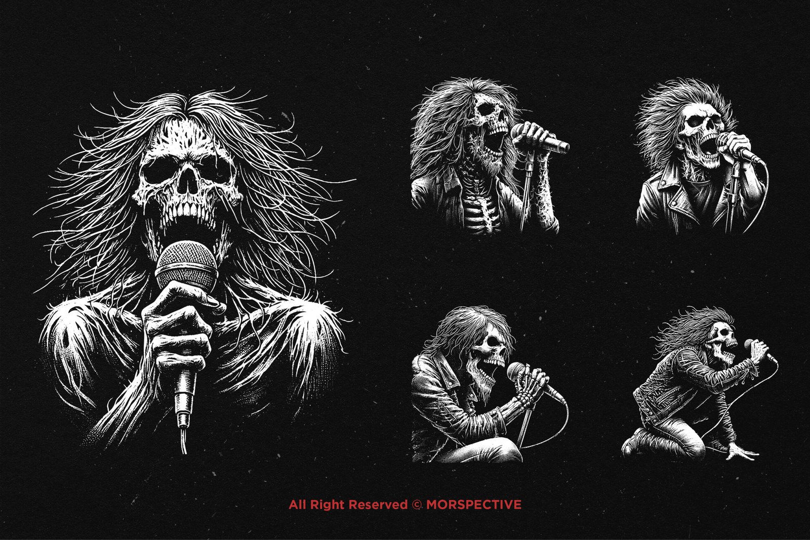 10 Bundle Dark Art Skull Vocalist 3 10 Bundle Dark Art Skull Vocalist - Image 3