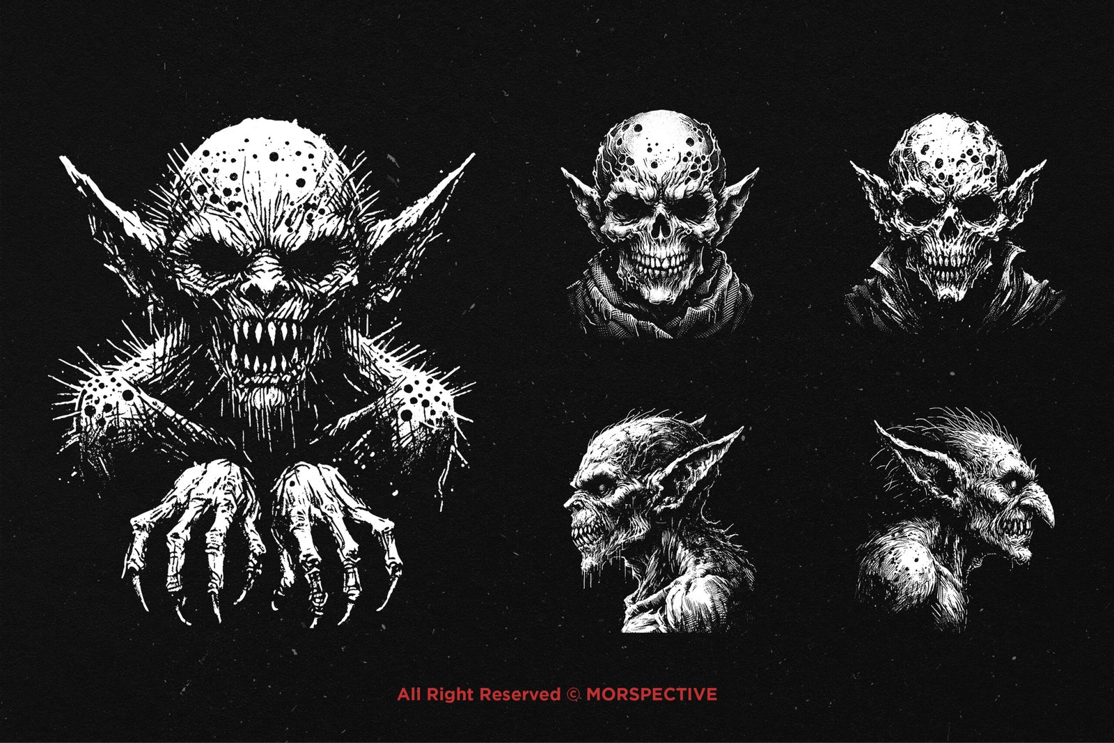 10 Bundle Dark Art Skull Goblin 3 10 Bundle Dark Art Skull Goblin - Image 3