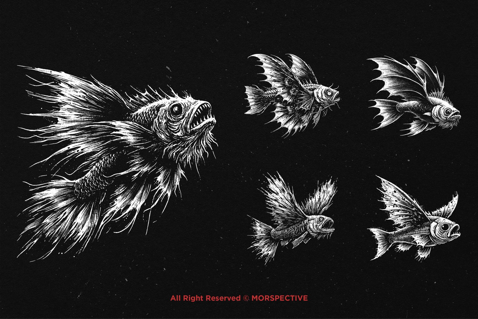 10 Bundle Dark Art Flying Fish 3 10 Bundle Dark Art Flying Fish - Image 3