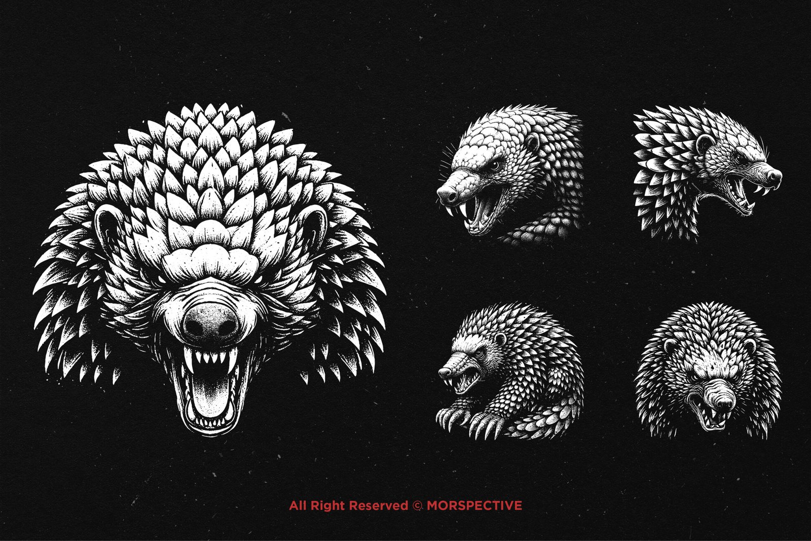10 Bundle Dark Art Pangolin Armadillo 3 10 Bundle Dark Art Pangolin Armadillo - Image 3