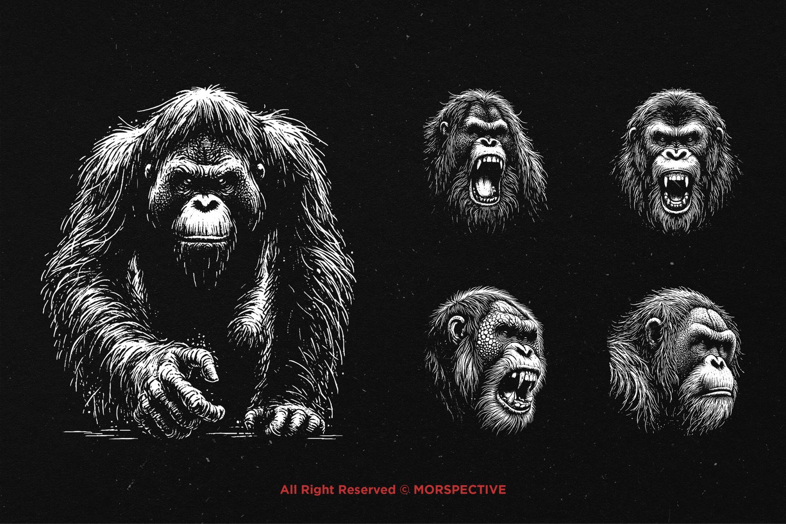 10 Bundle Dark Art Orang Utan 3 10 Bundle Dark Art Orang Utan - Image 3