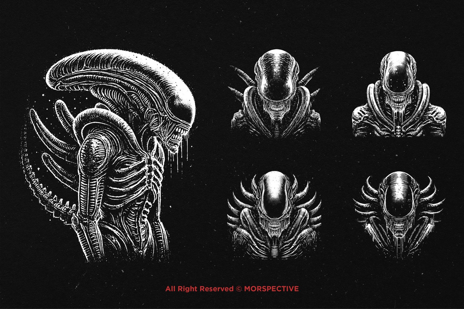 10 Bundle Dark Art Xenomorph Alien 3 10 Bundle Dark Art Xenomorph Alien - Image 3