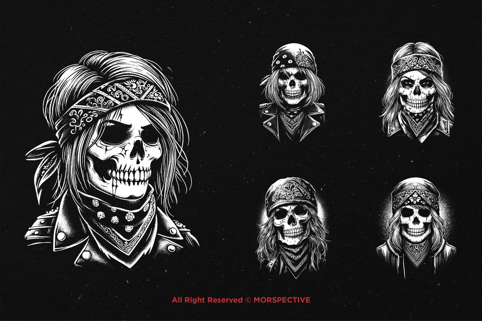 10 Bundle Dark Art Skull Gangster Girl 4 10 Bundle Dark Art Skull Gangster Girl - Image 4