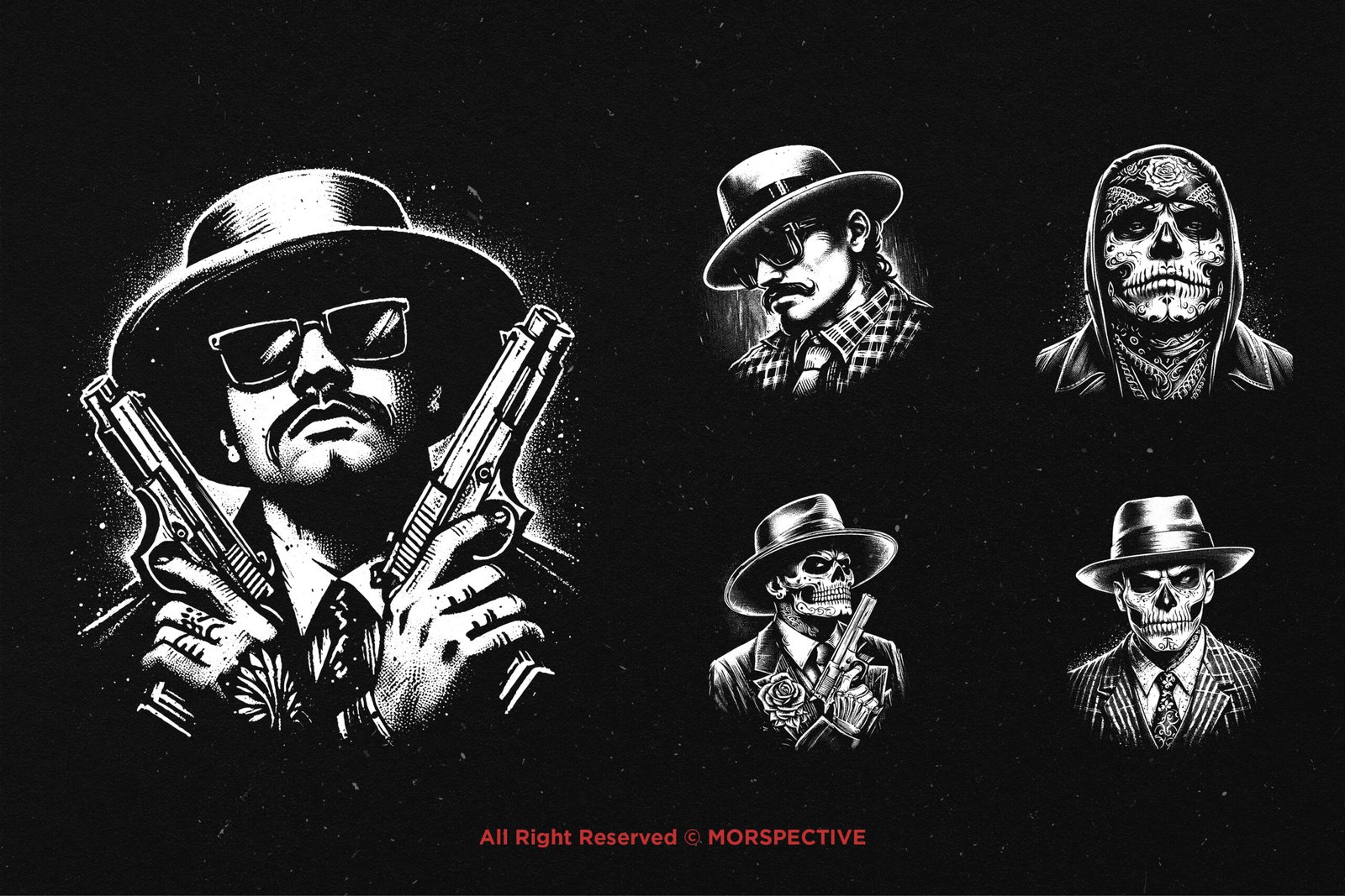 10 Bundle Dark Art Chicano Gangster 4 10 Bundle Dark Art Chicano Gangster - Image 4