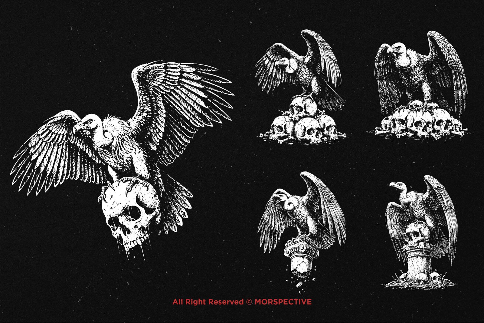 10 Bundle Dark Art Death Vulture 4 10 Bundle Dark Art Death Vulture - Image 4