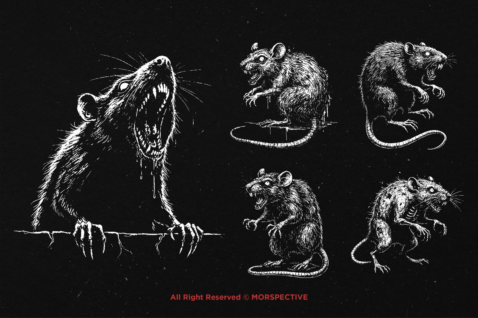 10 Bundle Dark Art Death Rat Plague 4 10 Bundle Dark Art Death Rat Plague - Image 4