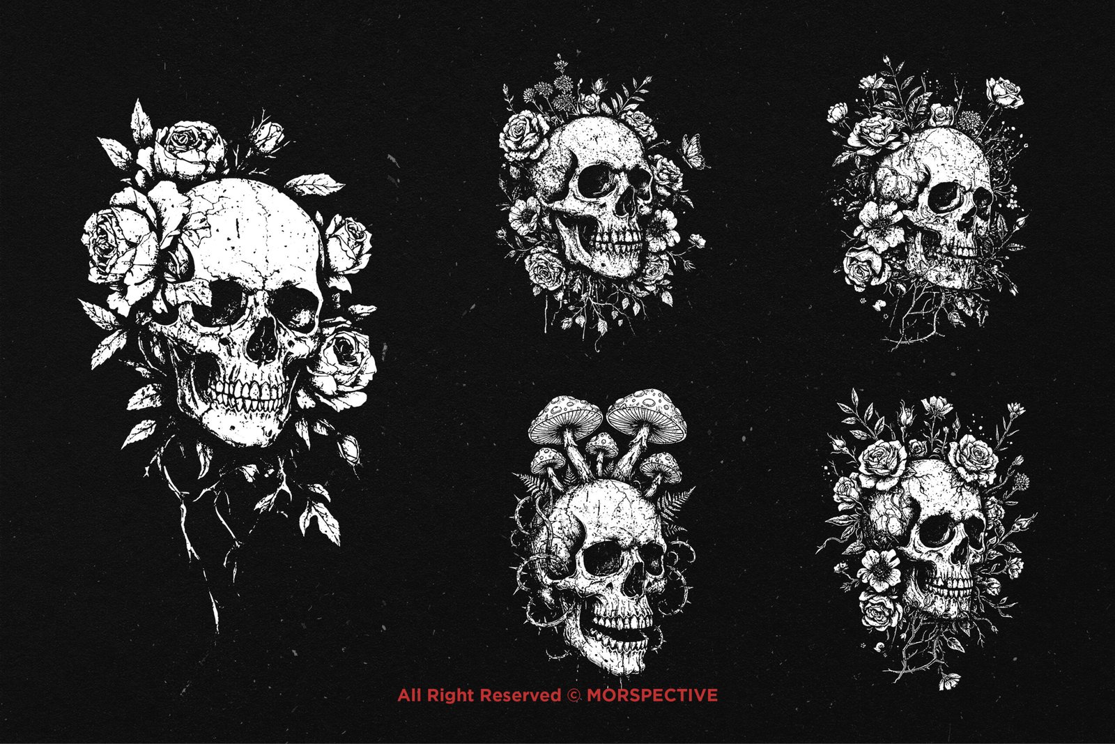 10 Bundle Dark Art Floral Death 4 10 Bundle Dark Art Floral Death - Image 4