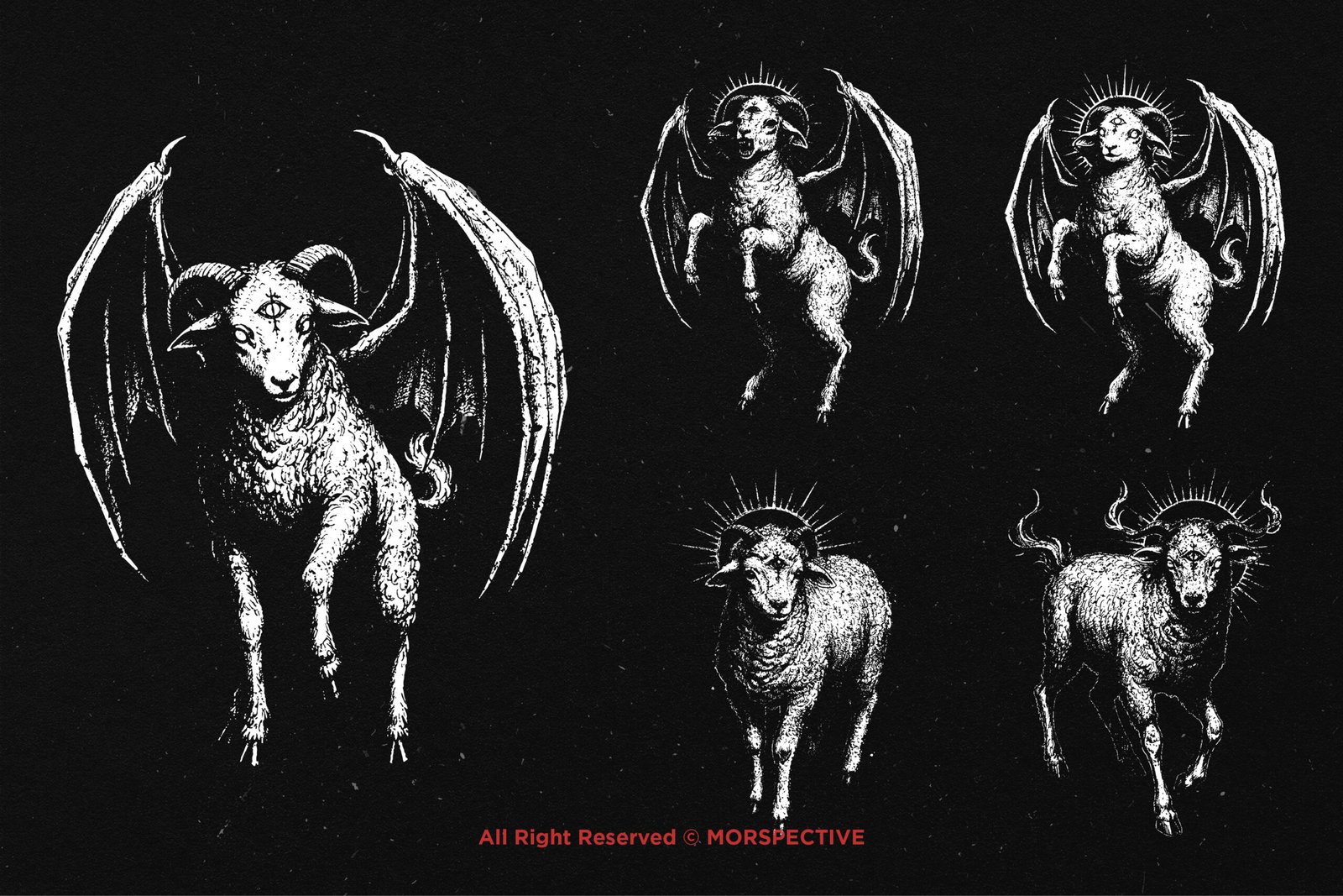 10 Bundle Dark Art Dark Sheep Baphomet 4 10 Bundle Dark Art Dark Sheep Baphomet - Image 4