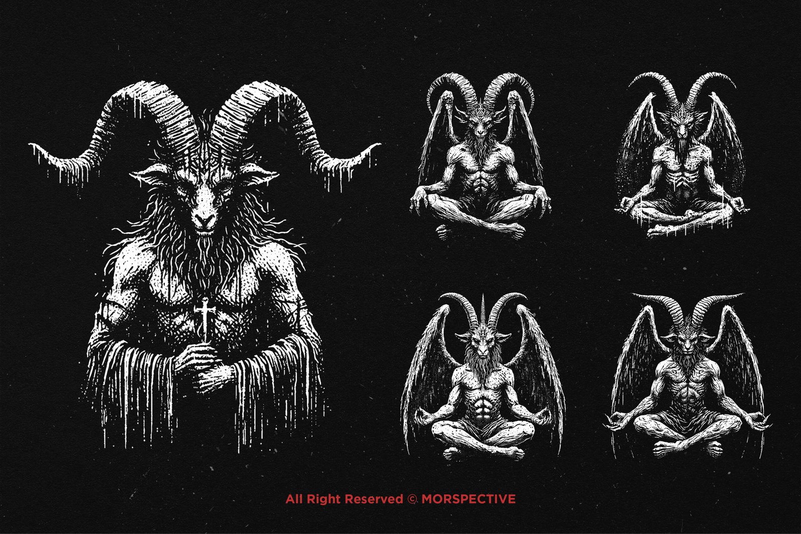 10 Bundle Dark Art Baphomet 4 10 Bundle Dark Art Baphomet - Image 4