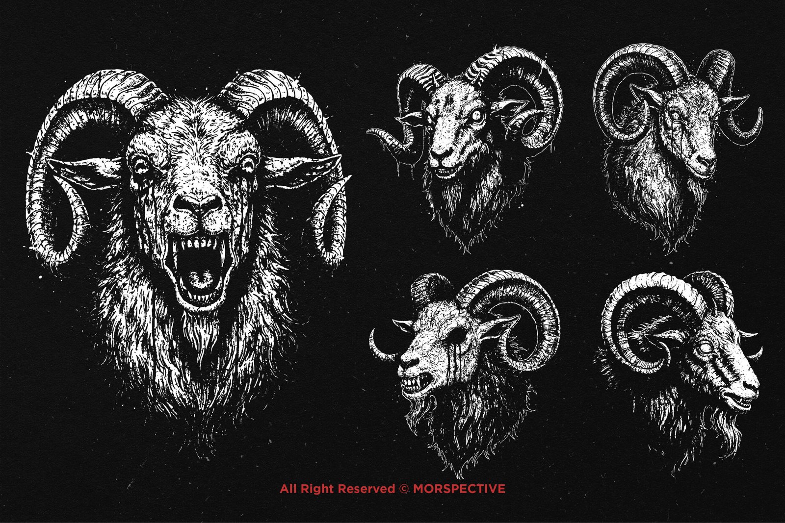 10 Bundle Dark Art Demon Head 4 10 Bundle Dark Art Demon Head - Image 4