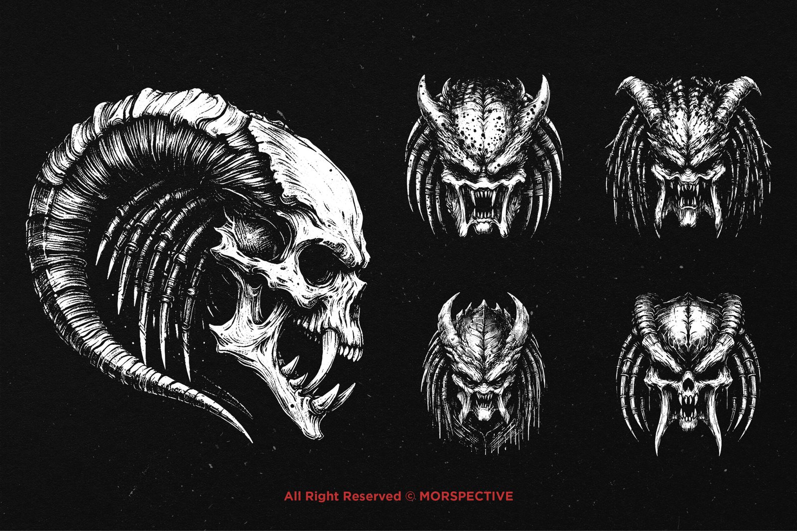 10 Bundle Dark Art Predator Monster 4 10 Bundle Dark Art Predator Monster - Image 4