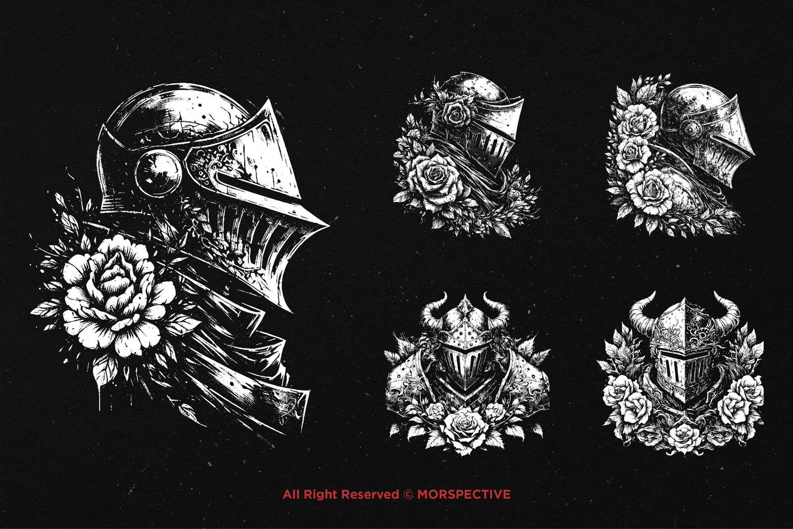 10 Bundle Dark Art Warrior Knight Rose 4 10 Bundle Dark Art Warrior Knight Rose - Image 4