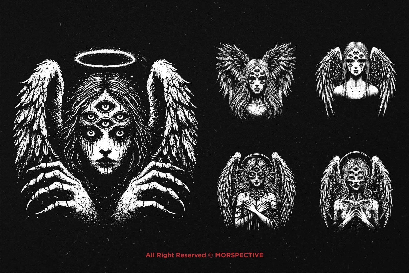 10 Bundle Dark Art Angel Eyes 4 10 Bundle Dark Art Angel Eyes - Image 4