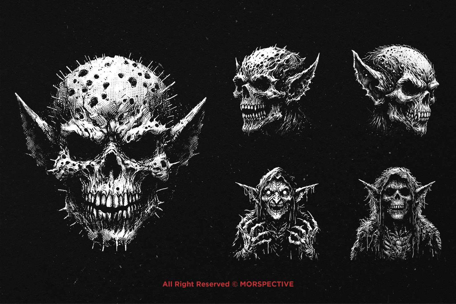 10 Bundle Dark Art Skull Goblin 4 10 Bundle Dark Art Skull Goblin - Image 4