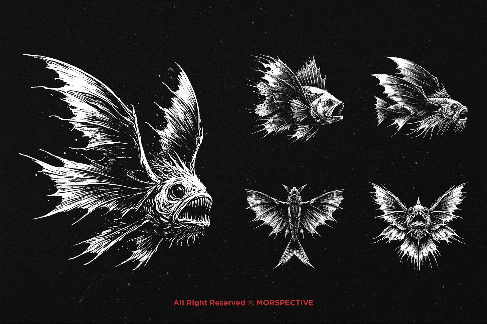 10 Bundle Dark Art Flying Fish 4 10 Bundle Dark Art Flying Fish - Image 4