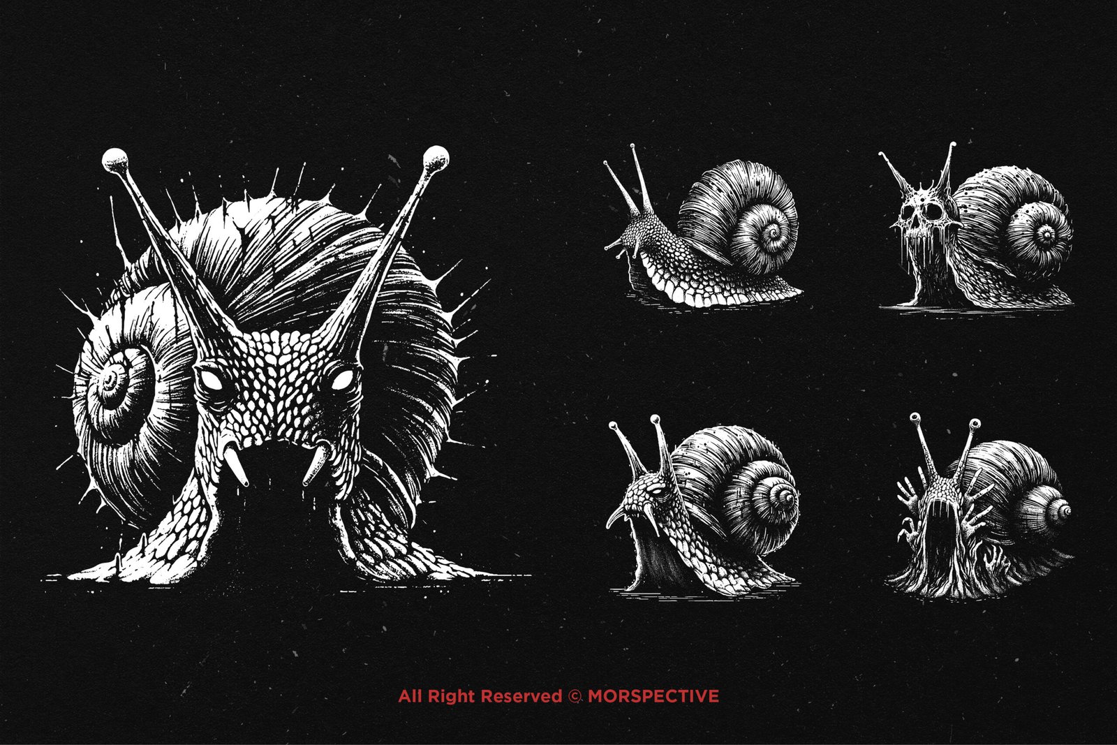 10 Bundle Dark Art Snail 4 10 Bundle Dark Art Snail - Image 4