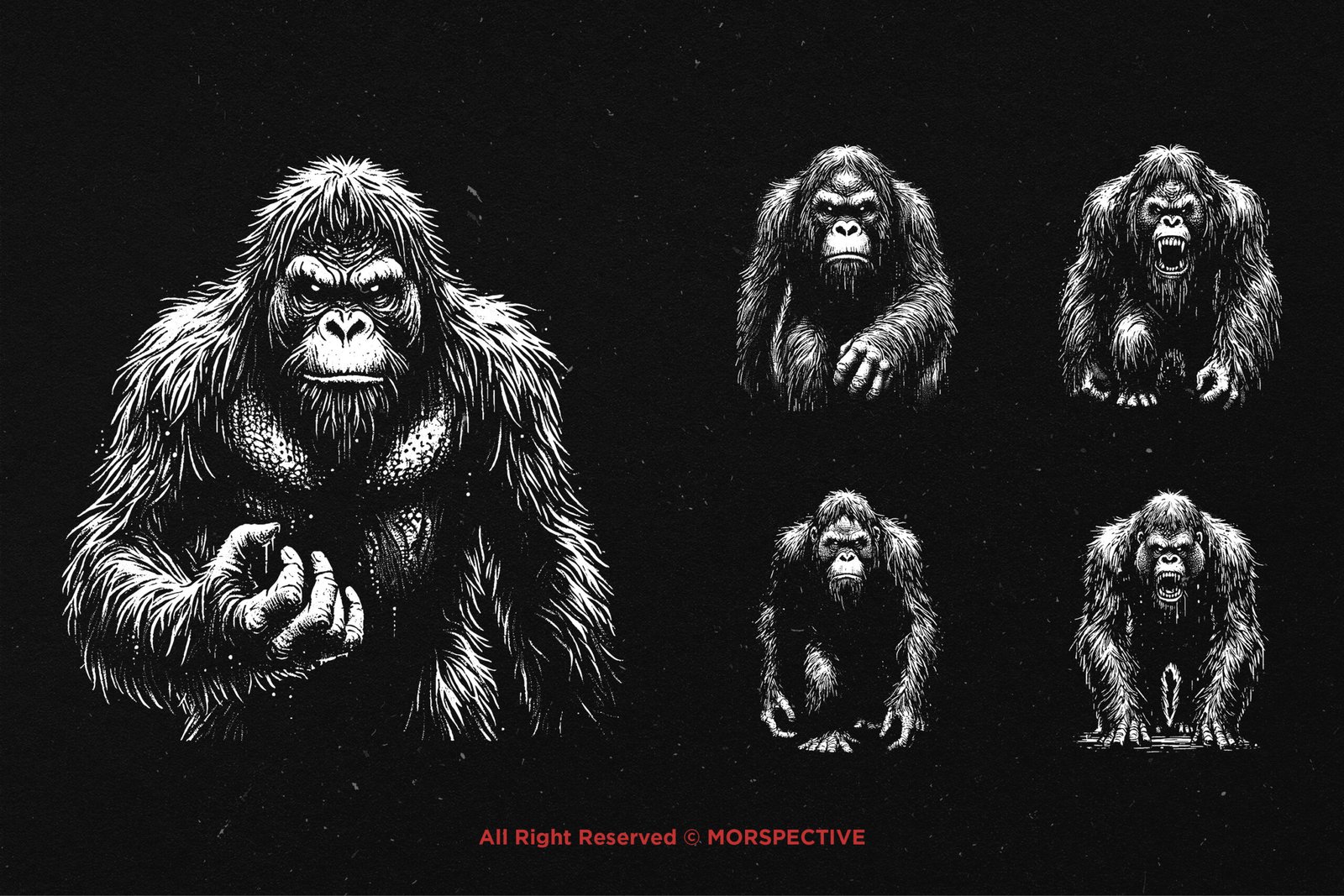 10 Bundle Dark Art Orang Utan 4 10 Bundle Dark Art Orang Utan - Image 4