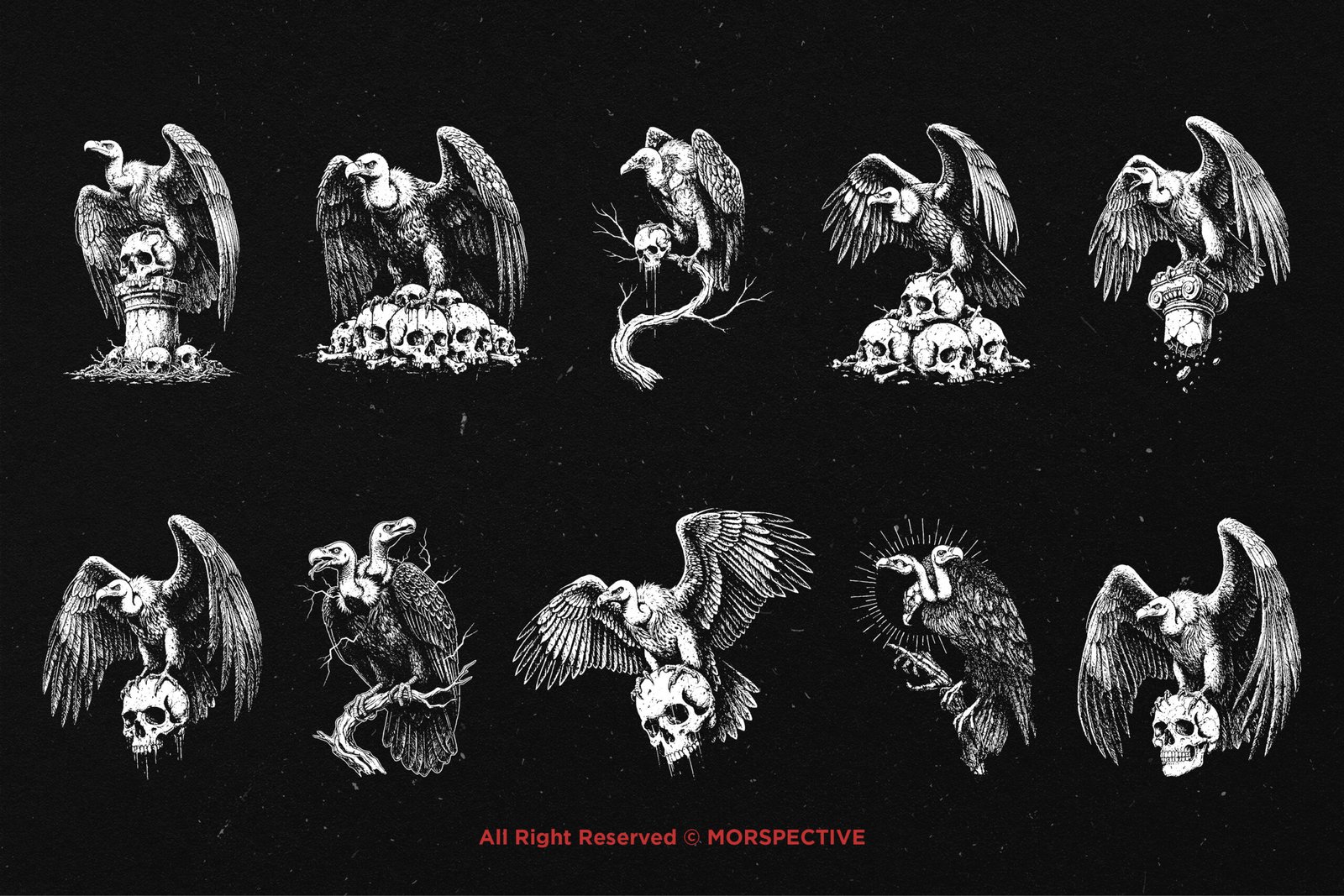 10 Bundle Dark Art Death Vulture 5 10 Bundle Dark Art Death Vulture - Image 5