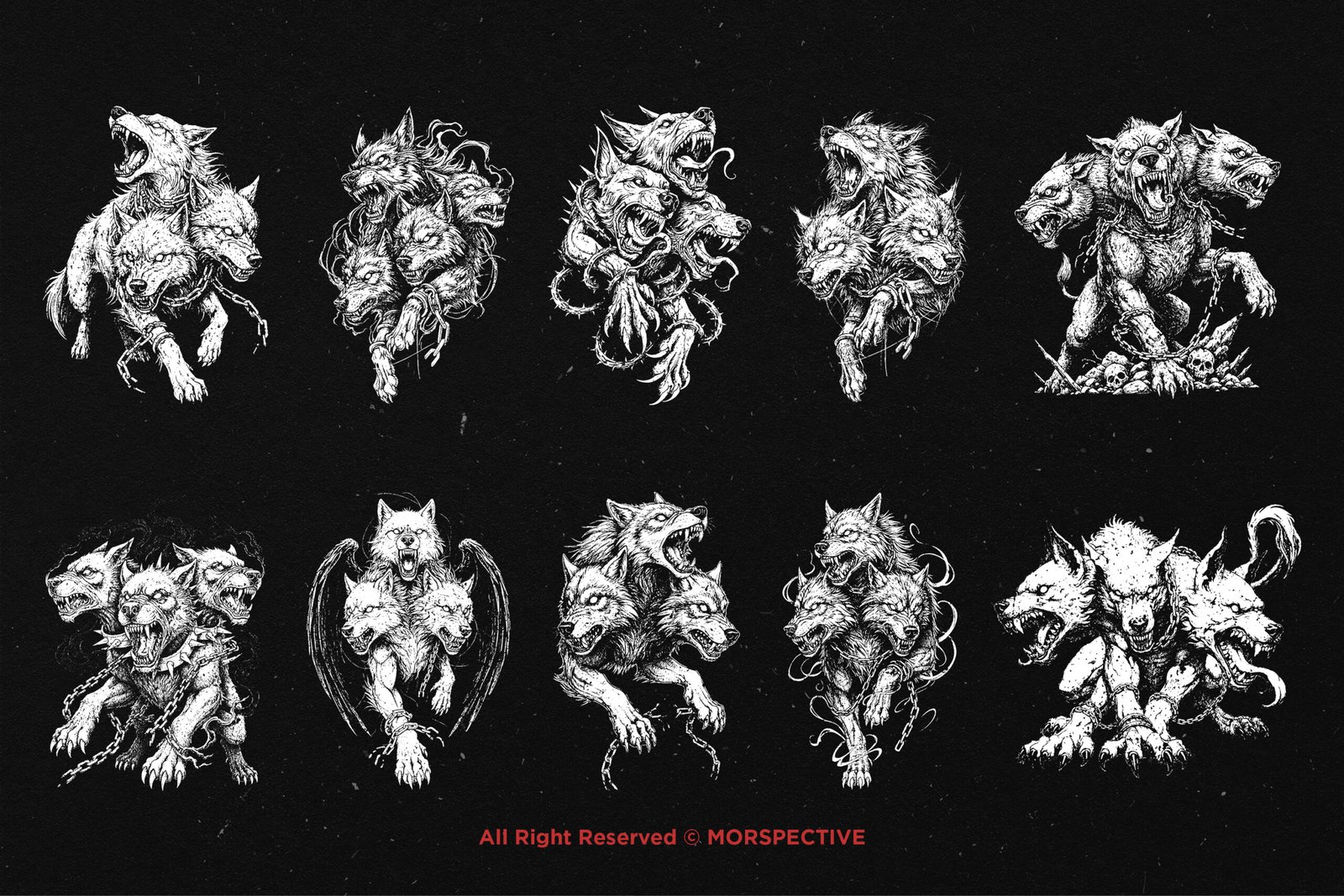10 Bundle Dark Art Cerberus Fangs 5 10 Bundle Dark Art Cerberus Fangs - Image 5