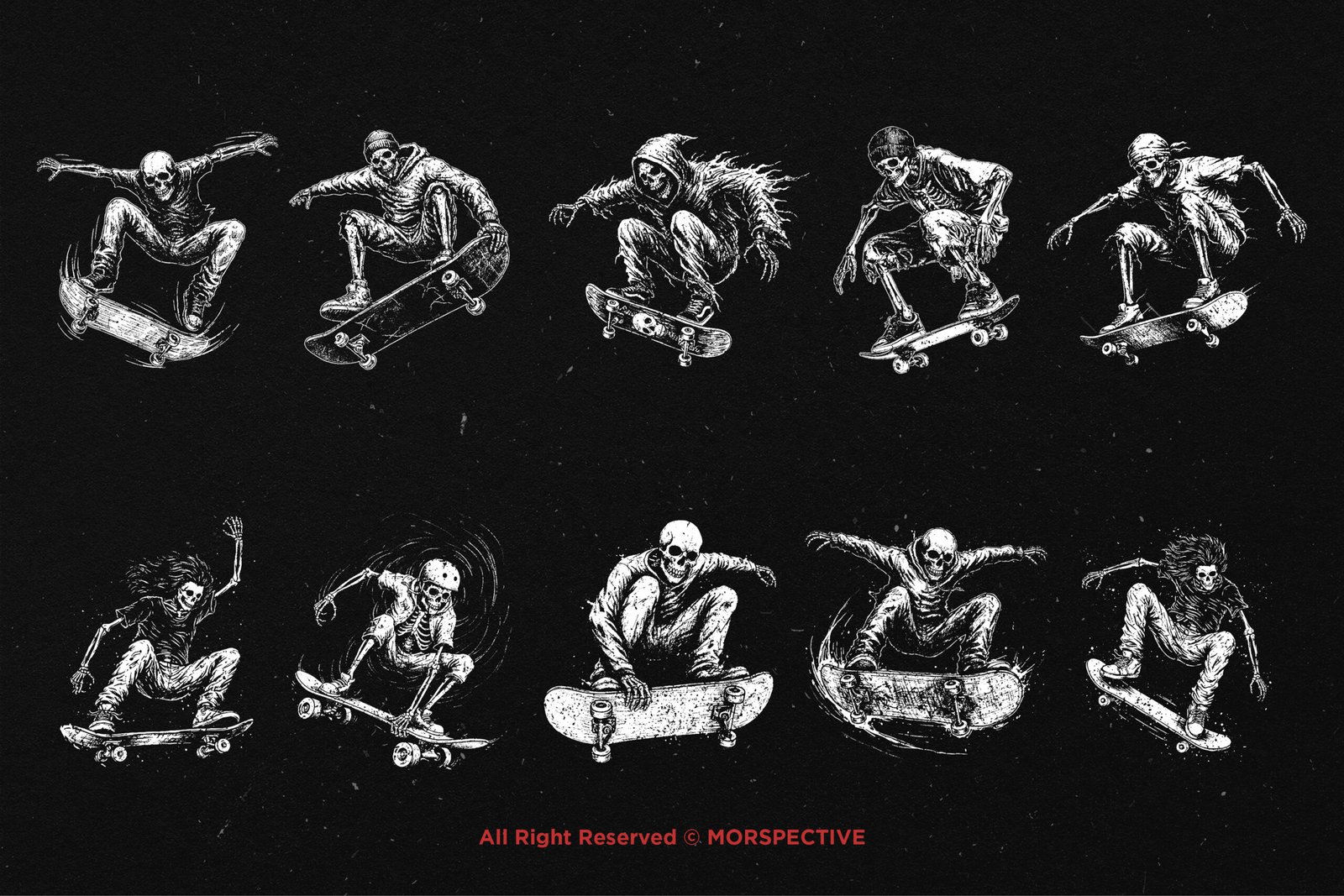 10 Bundle Dark Art Skull Skate 5 10 Bundle Dark Art Skull Skate - Image 5