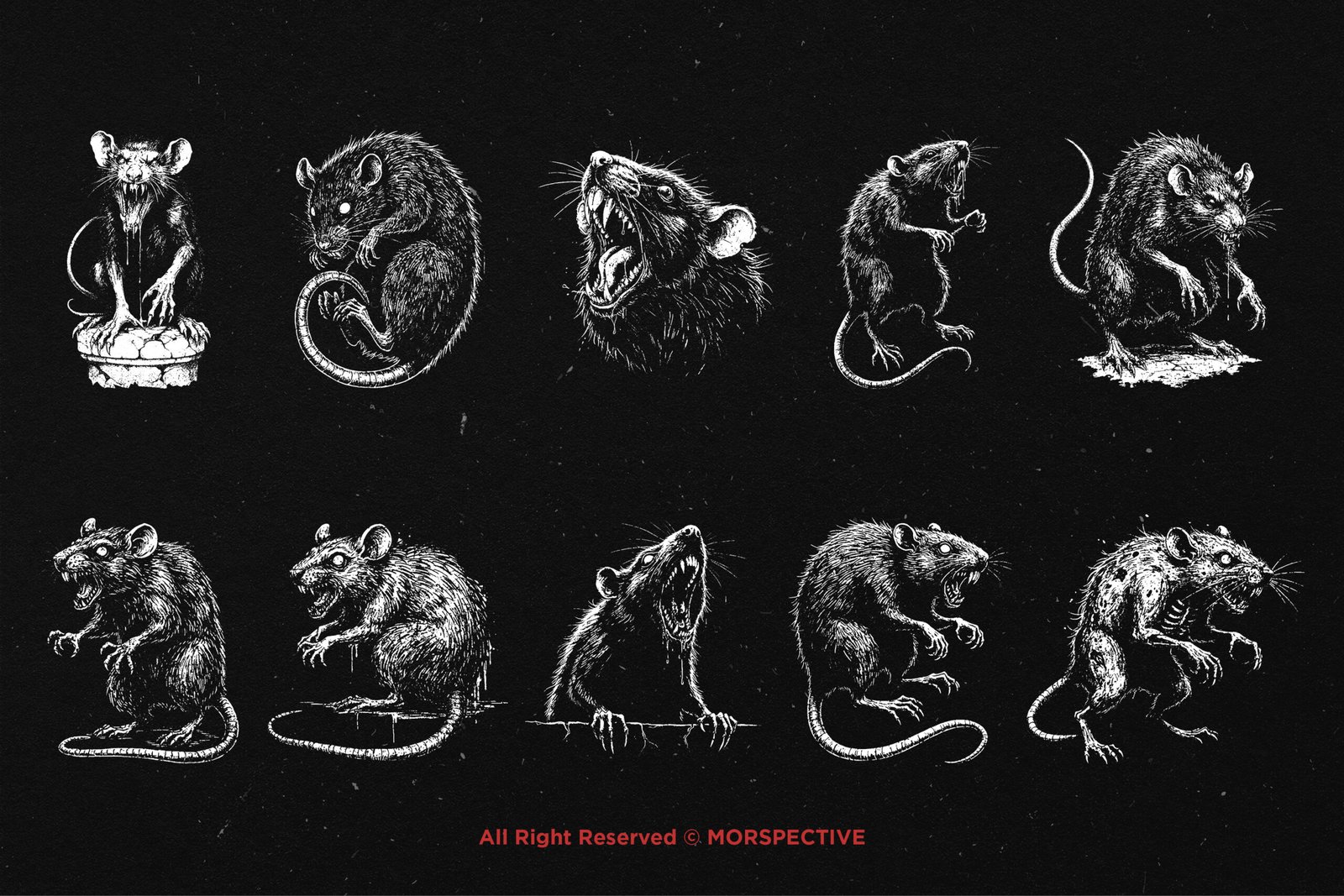 10 Bundle Dark Art Death Rat Plague 5 10 Bundle Dark Art Death Rat Plague - Image 5
