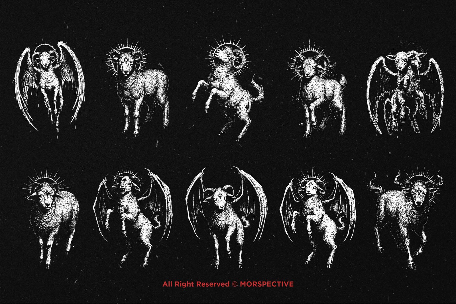 10 Bundle Dark Art Dark Sheep Baphomet 5 10 Bundle Dark Art Dark Sheep Baphomet - Image 5
