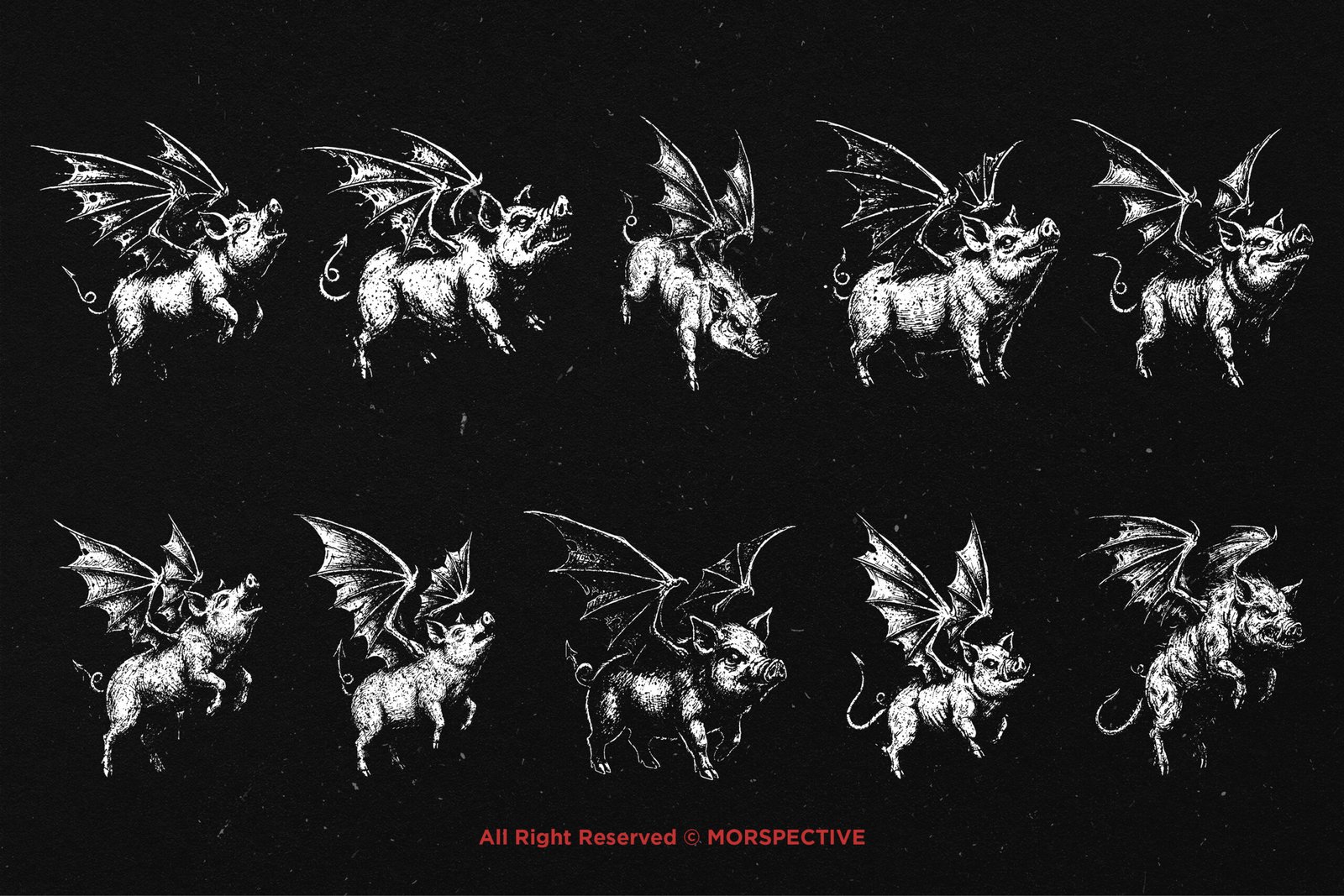 10 Bundle Dark Art Devil Pig 5 10 Bundle Dark Art Devil Pig - Image 5
