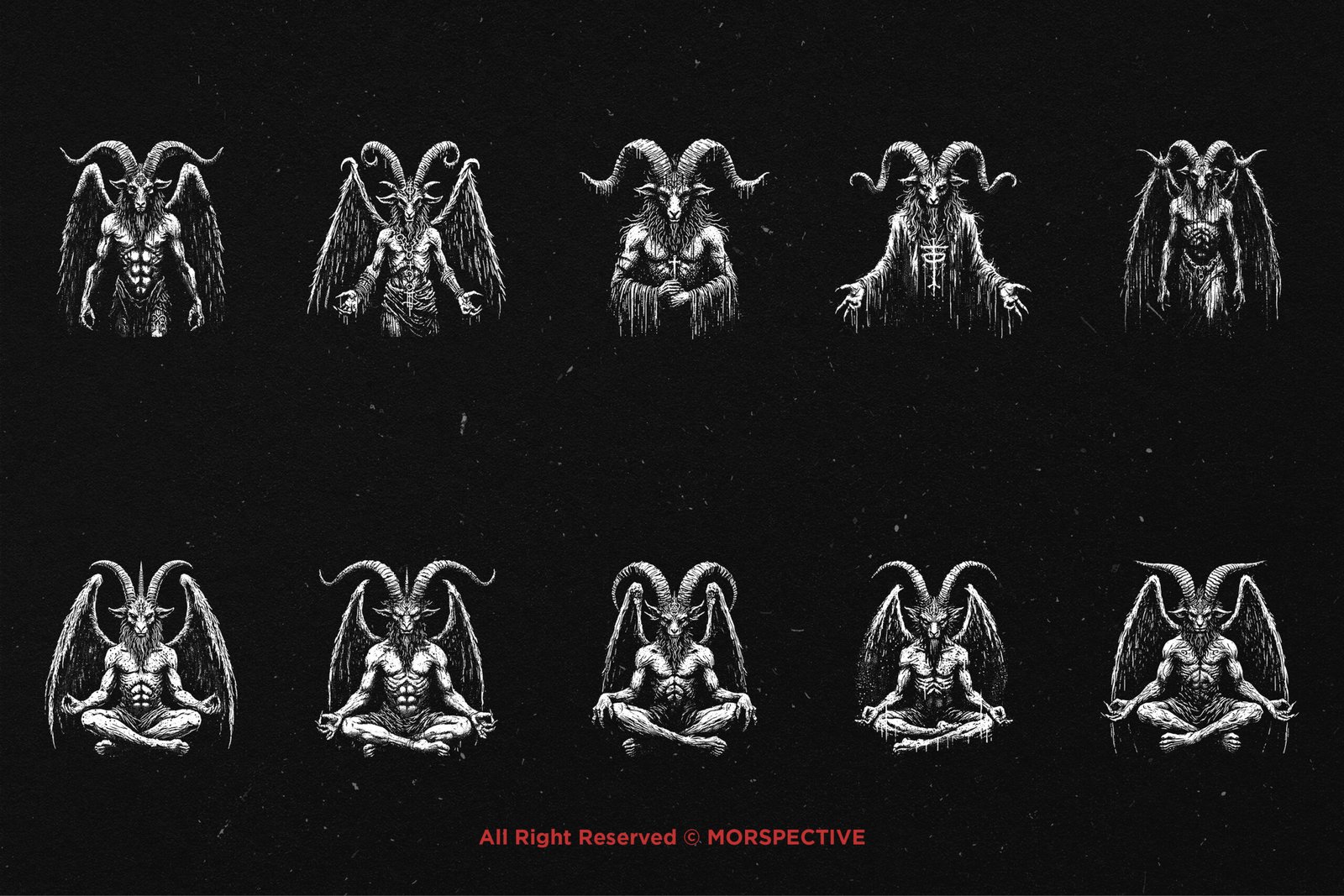 10 Bundle Dark Art Baphomet 5 10 Bundle Dark Art Baphomet - Image 5