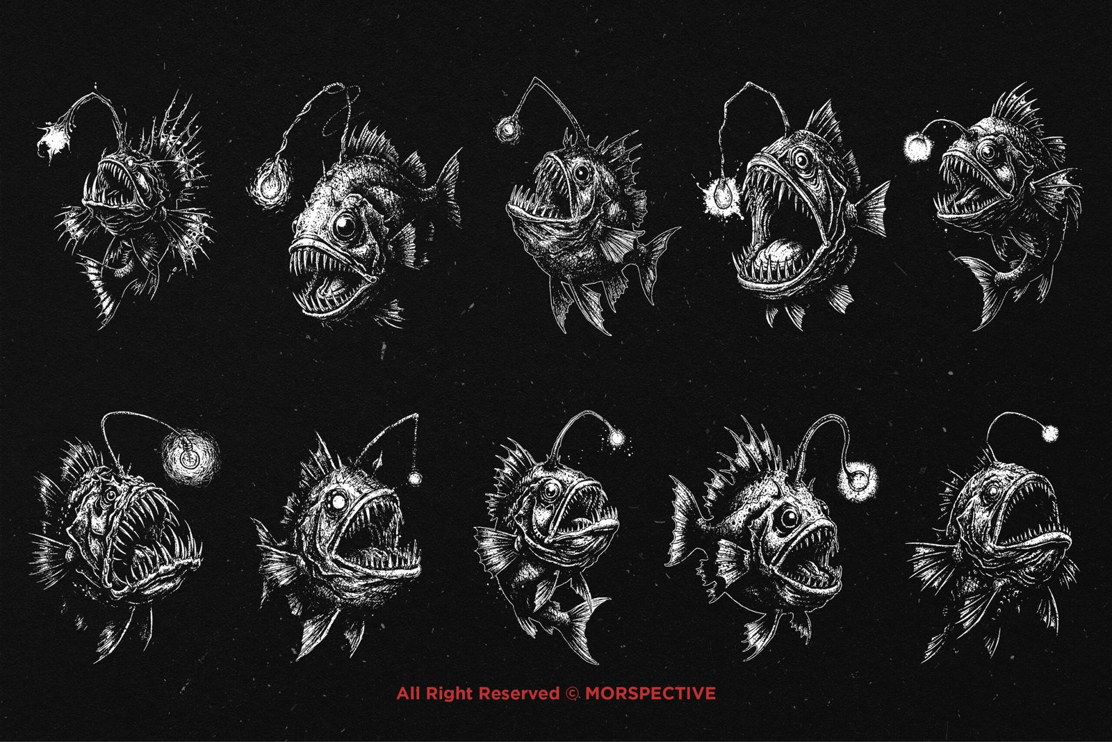 10 Bundle Dark Art Angler Fish 5 10 Bundle Dark Art Angler Fish - Image 5