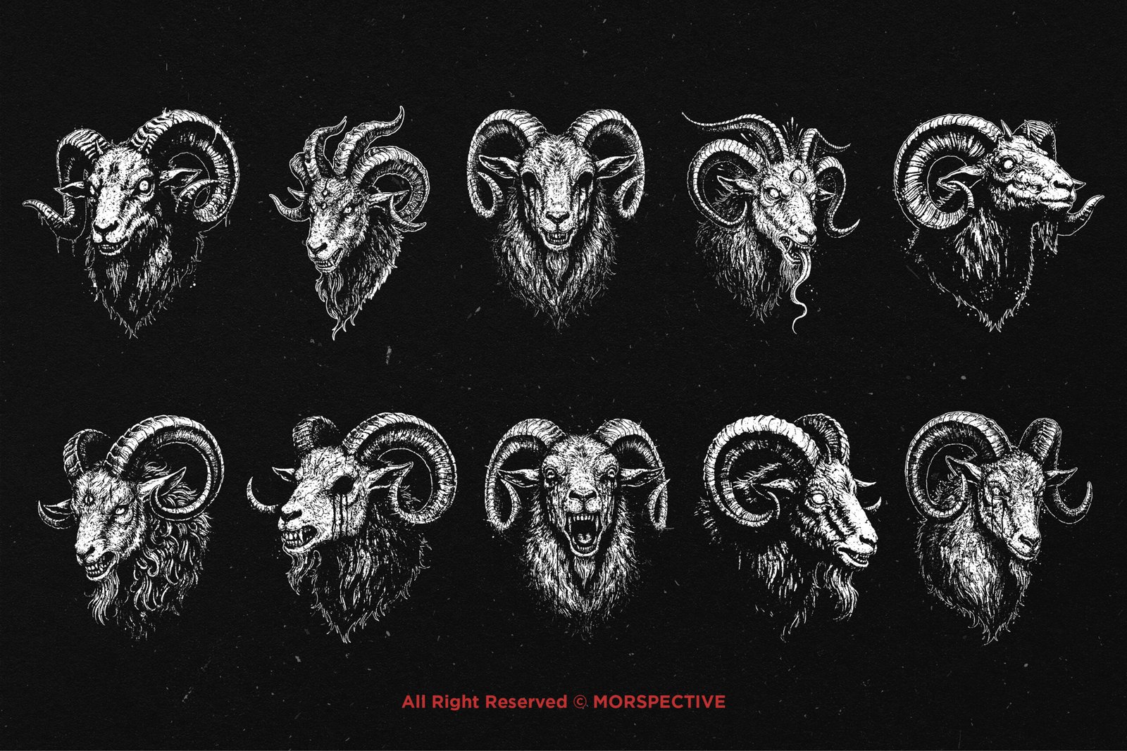10 Bundle Dark Art Demon Head 5 10 Bundle Dark Art Demon Head - Image 5
