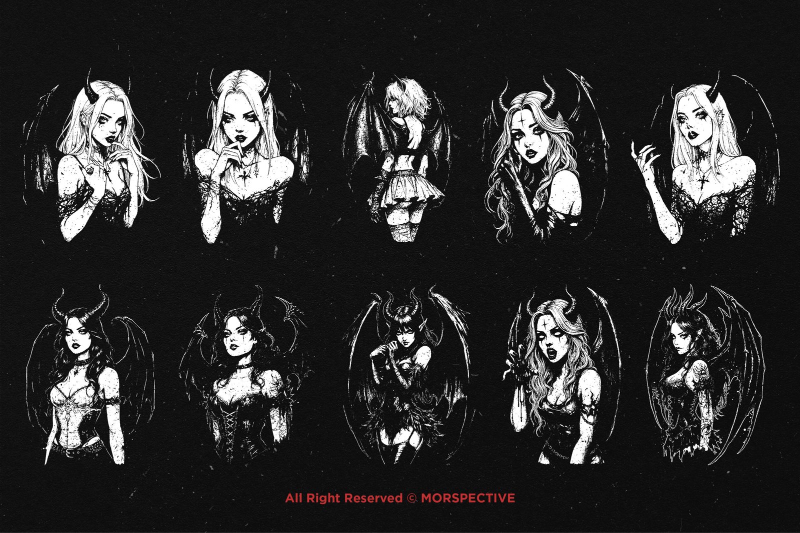 10 Bundle Dark Art Succubus Devil 5 10 Bundle Dark Art Succubus Devil - Image 5