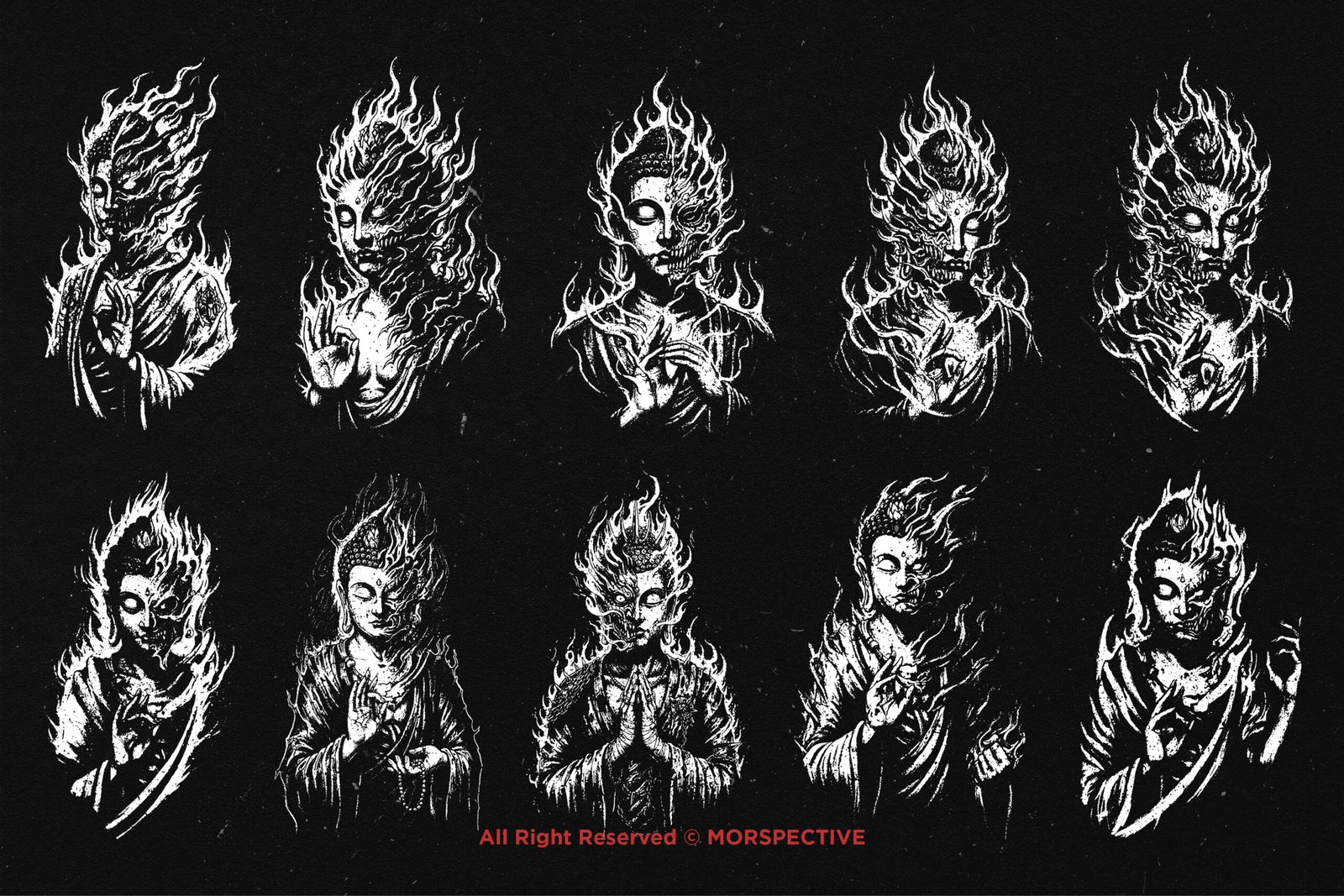 10 Bundle Dark Art Buddha 5 10 Bundle Dark Art Buddha - Image 5