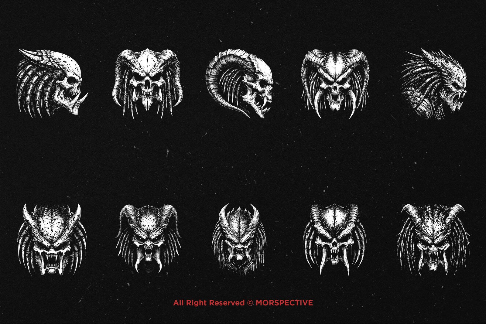 10 Bundle Dark Art Predator Monster 5 10 Bundle Dark Art Predator Monster - Image 5