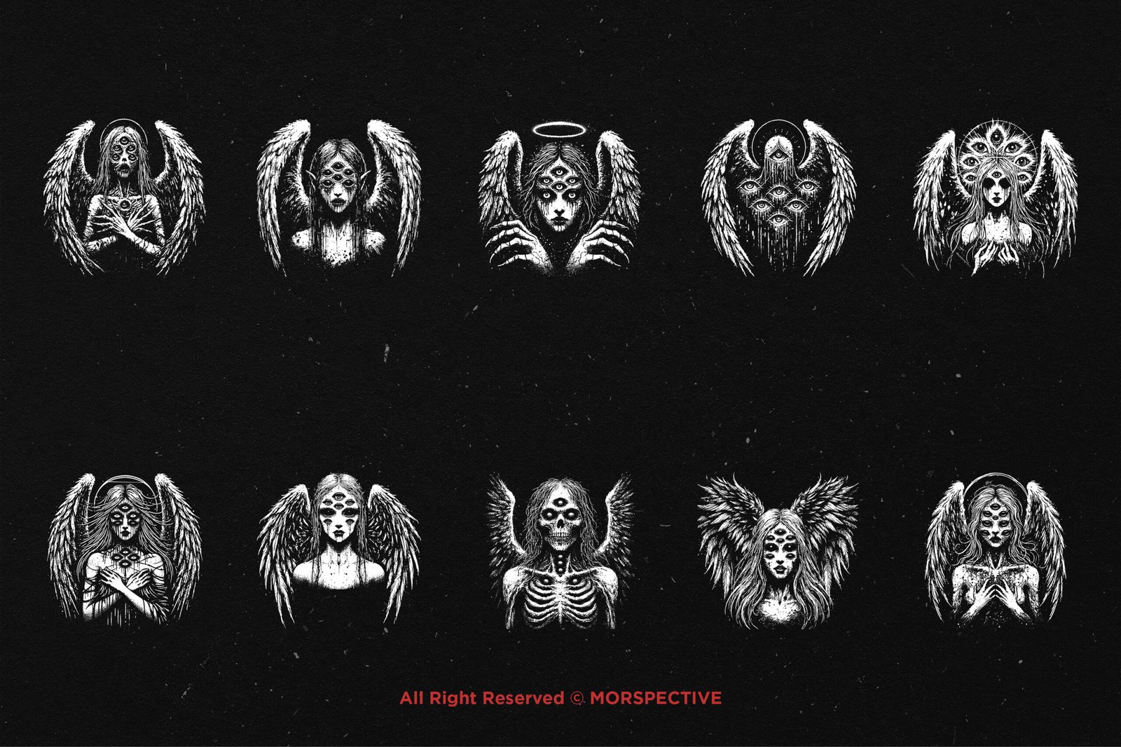 10 Bundle Dark Art Angel Eyes 5 10 Bundle Dark Art Angel Eyes - Image 5