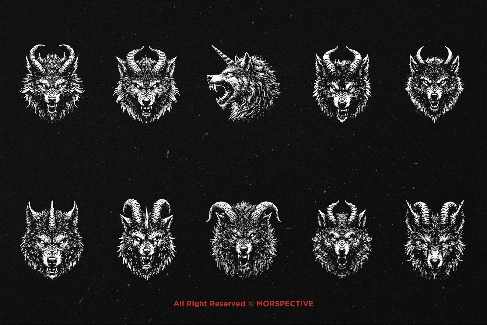 10 Bundle Dark Art Wolf Horn 5 10 Bundle Dark Art Wolf Horn - Image 5