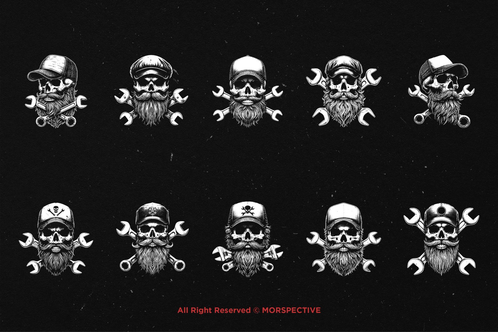 10 Bundle Dark Art Mechanic Skull 5 10 Bundle Dark Art Mechanic Skull - Image 5